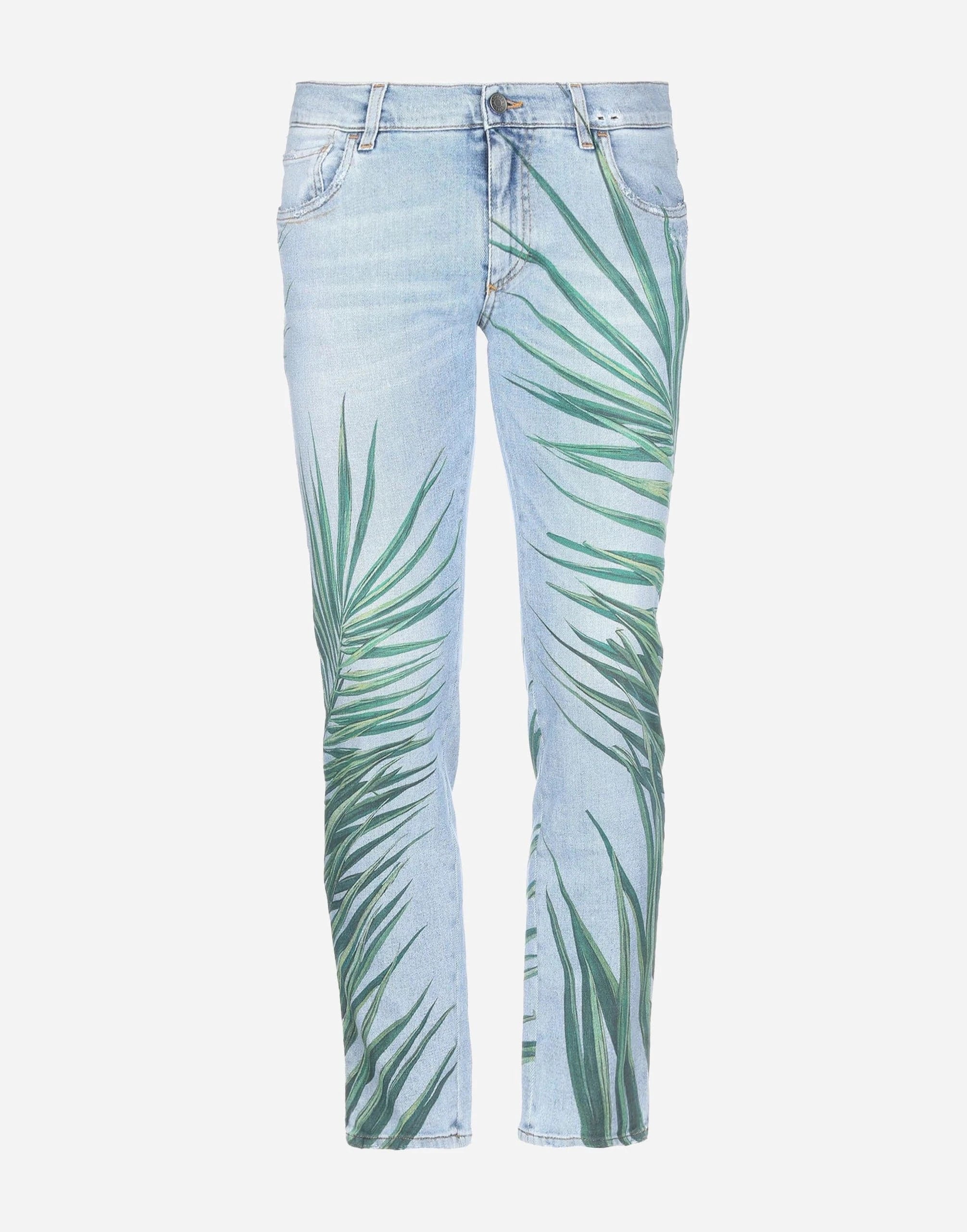 Dolce & Gabbana Palm-Tree Print Jeans