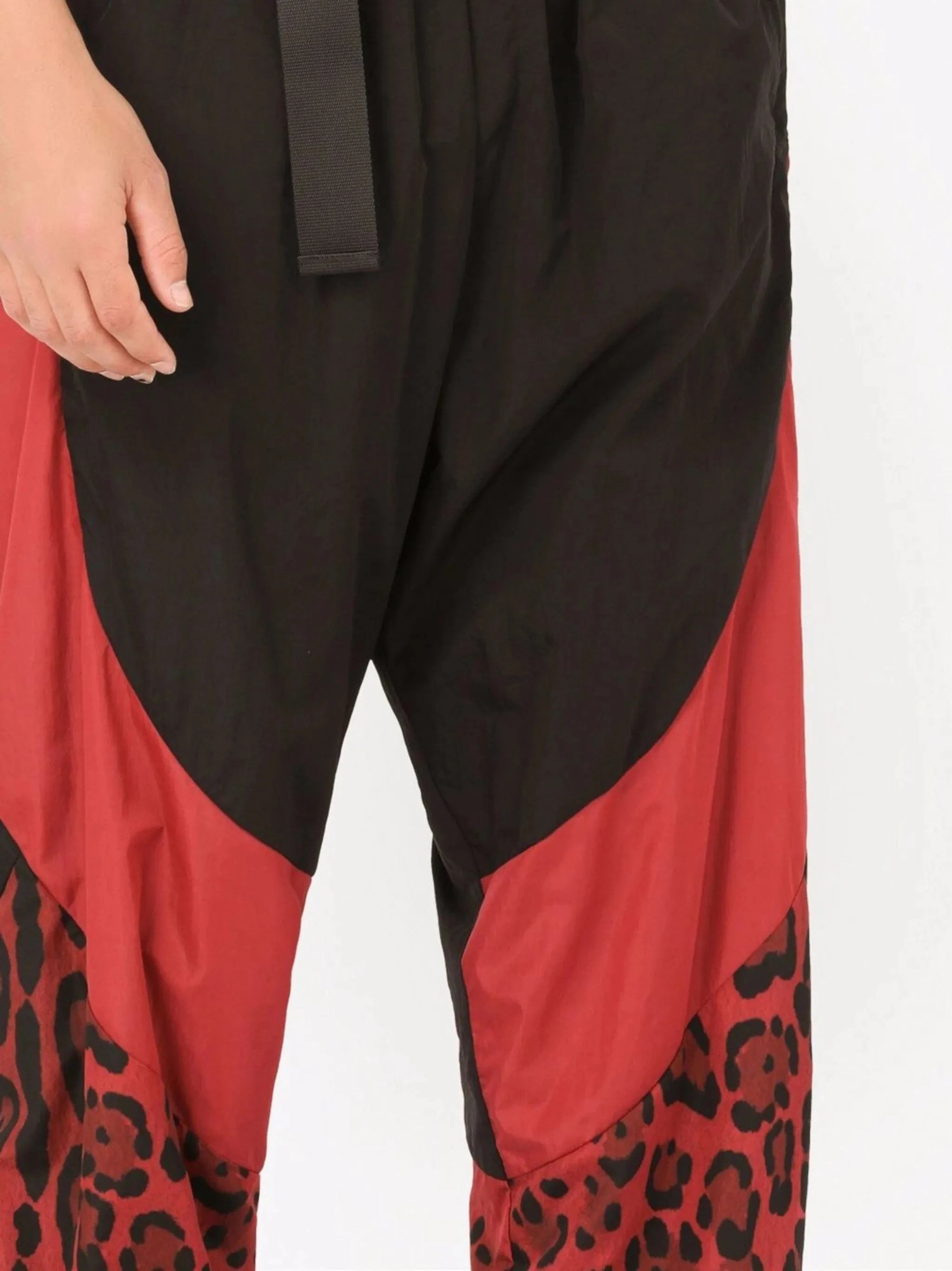 Dolce & Gabbana Panelled Leopard-Print Track Pants