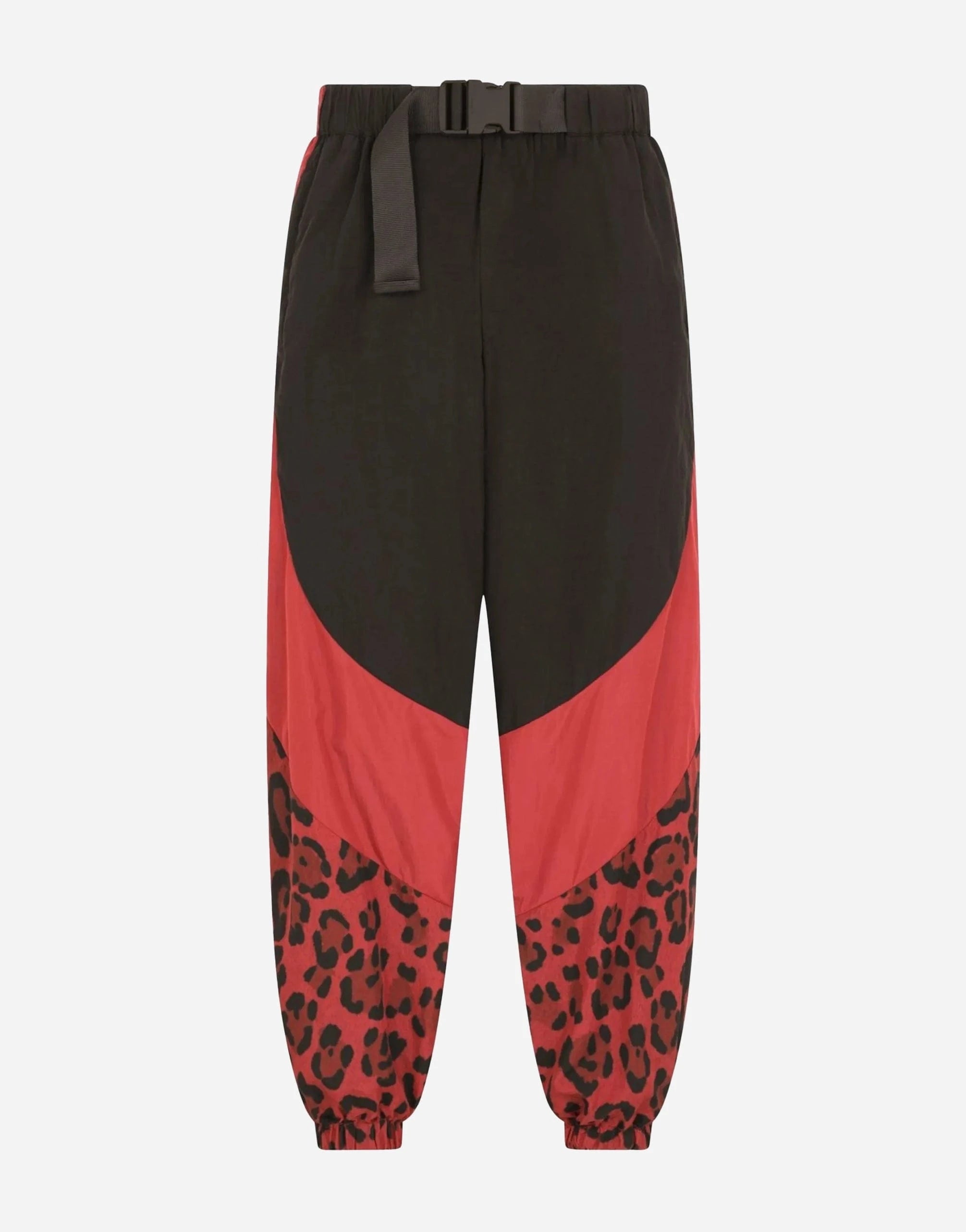 Dolce & Gabbana Panelled Leopard-Print Track Pants