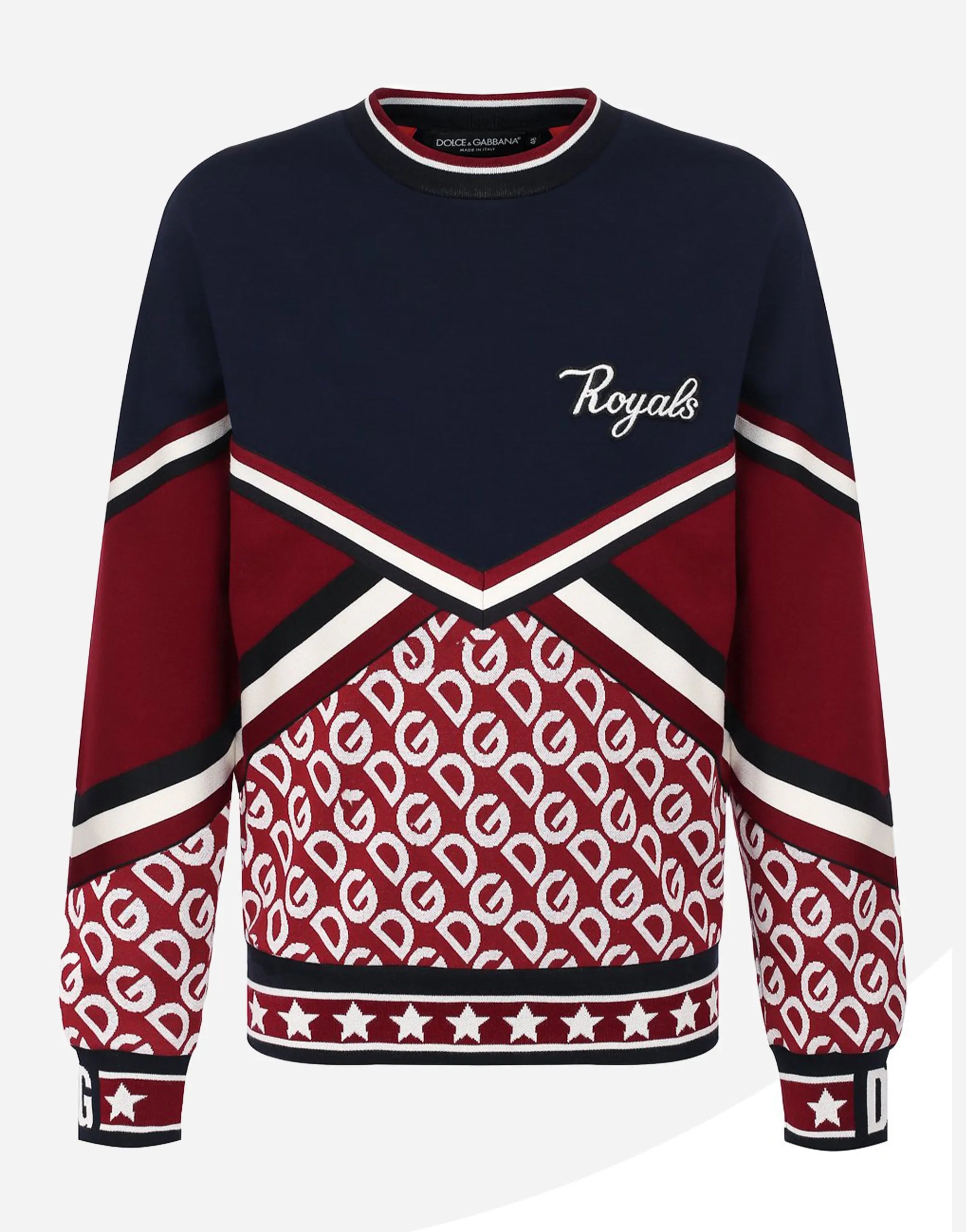 Dolce & Gabbana Dolce & Gabbana Panelled 'Royals' Patch Sweatshirt