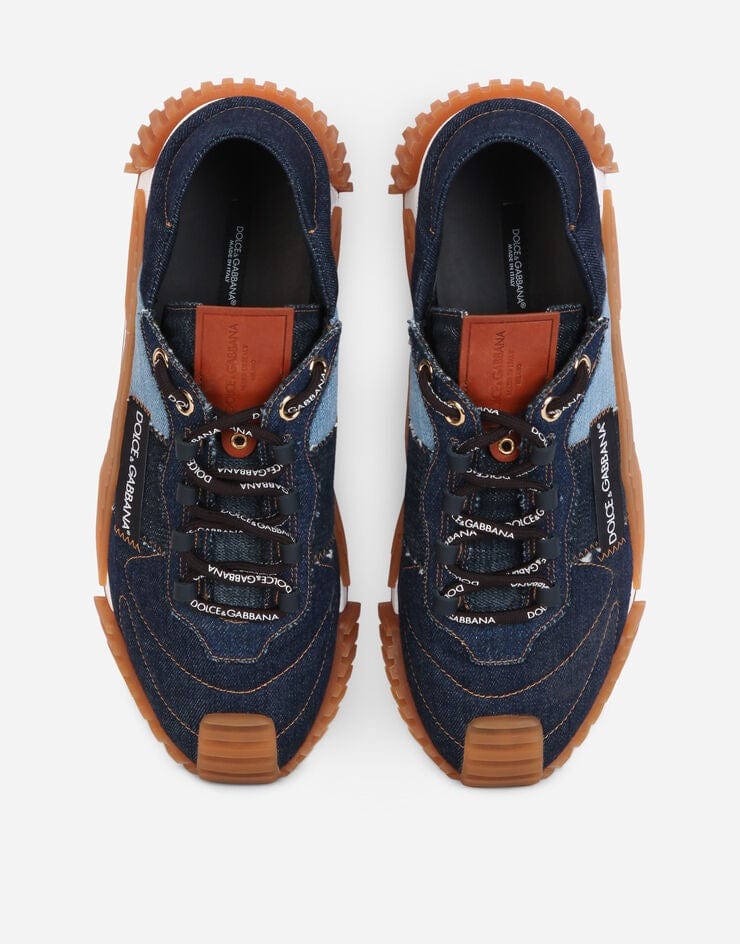 Dolce & Gabbana Patchwork Denim NS1 Sneakers
