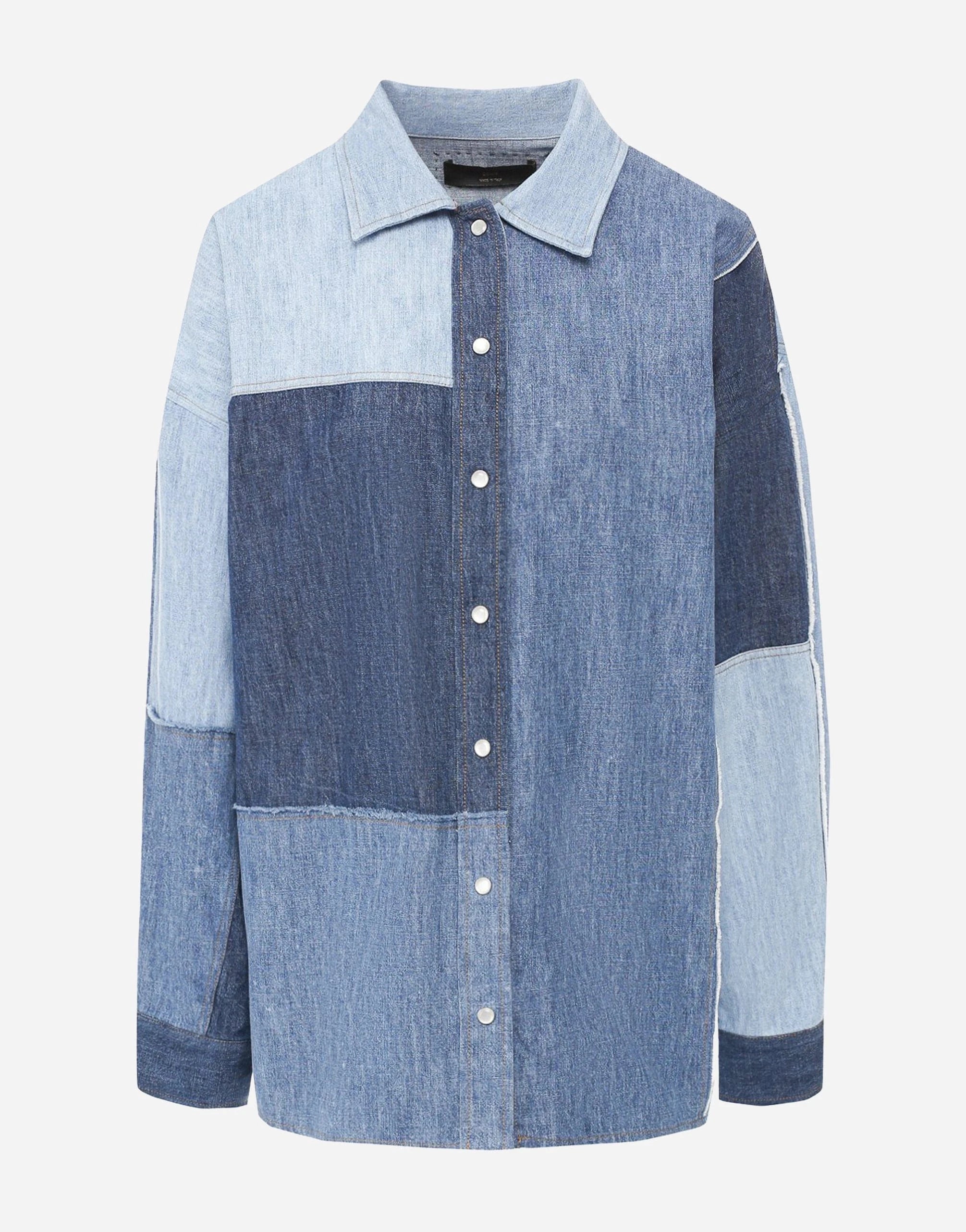 Dolce & Gabbana Patchwork Denim Shirt