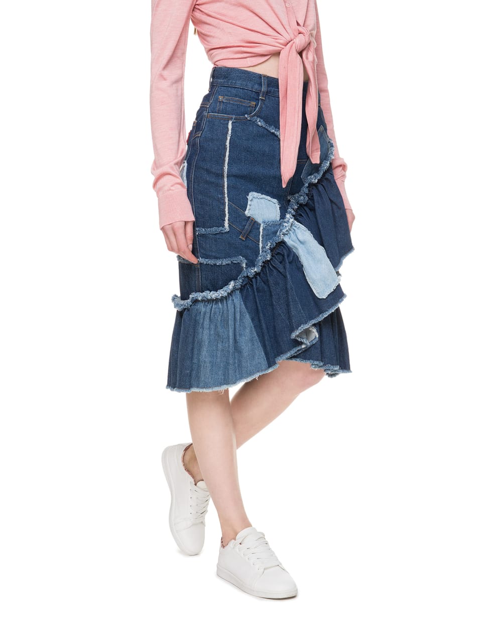 Dolce & Gabbana Patchwork Denim Skirt