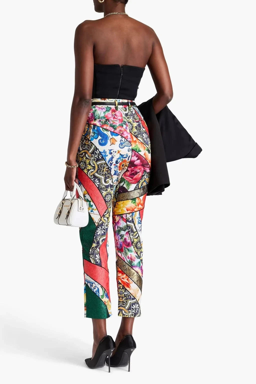 Dolce & Gabbana Patchwork Jacquard Trousers