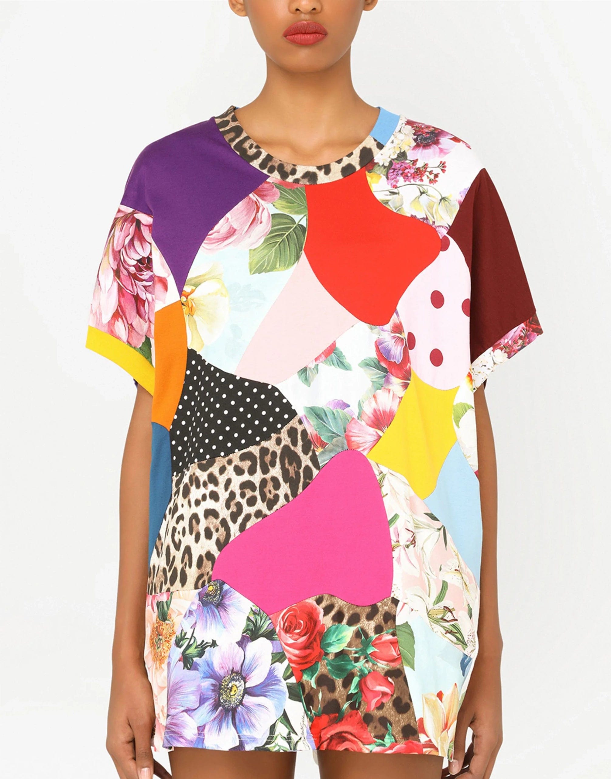 Dolce & Gabbana Patchwork Jersey T-Shirt