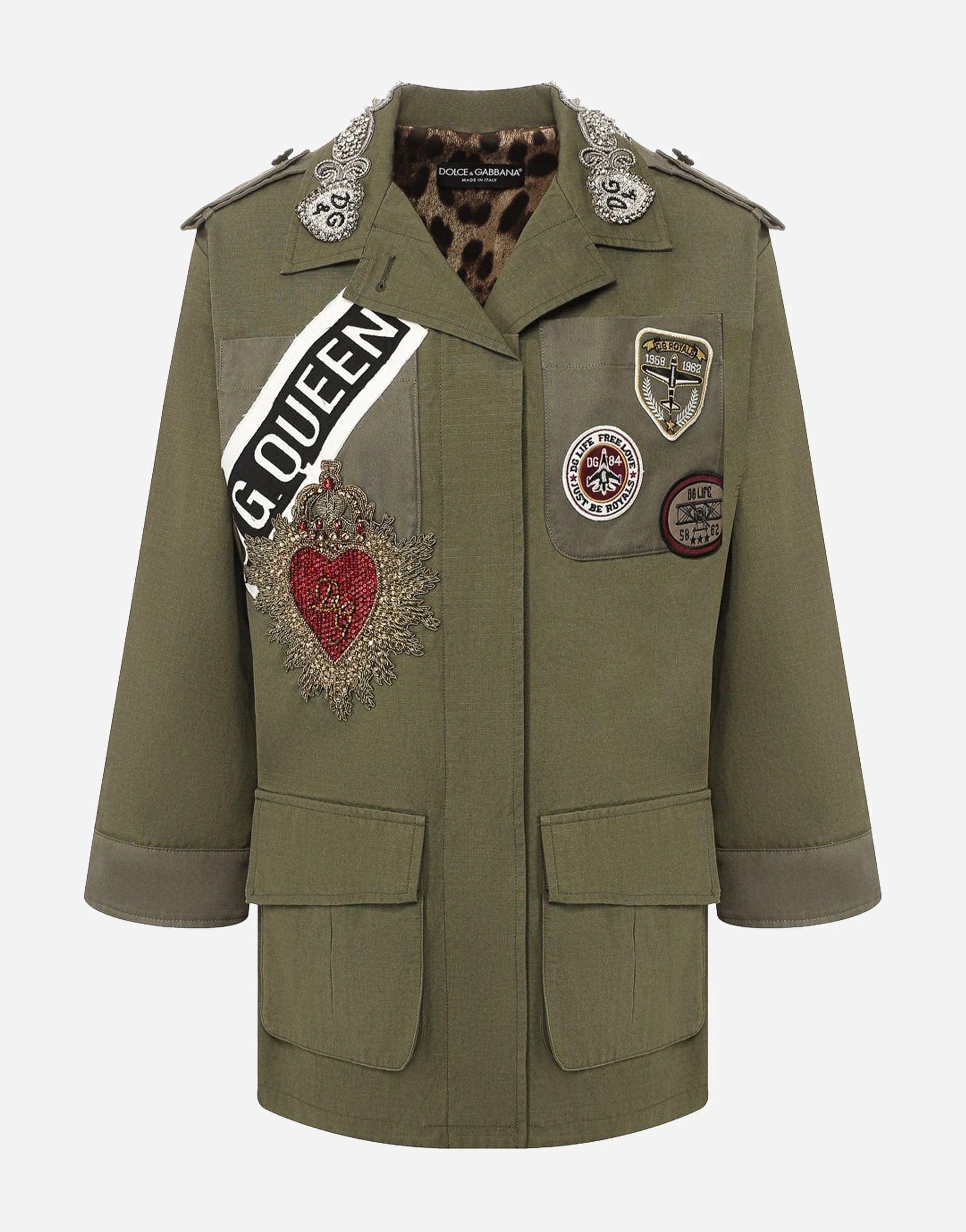 Dolce & Gabbana Patchwork Military Jacket