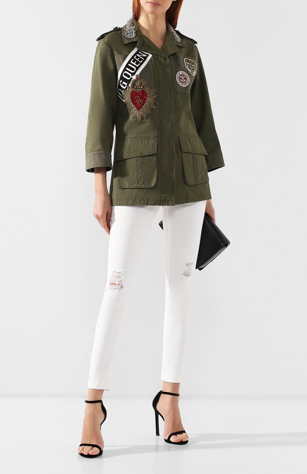 Dolce & Gabbana Patchwork Military Jacket