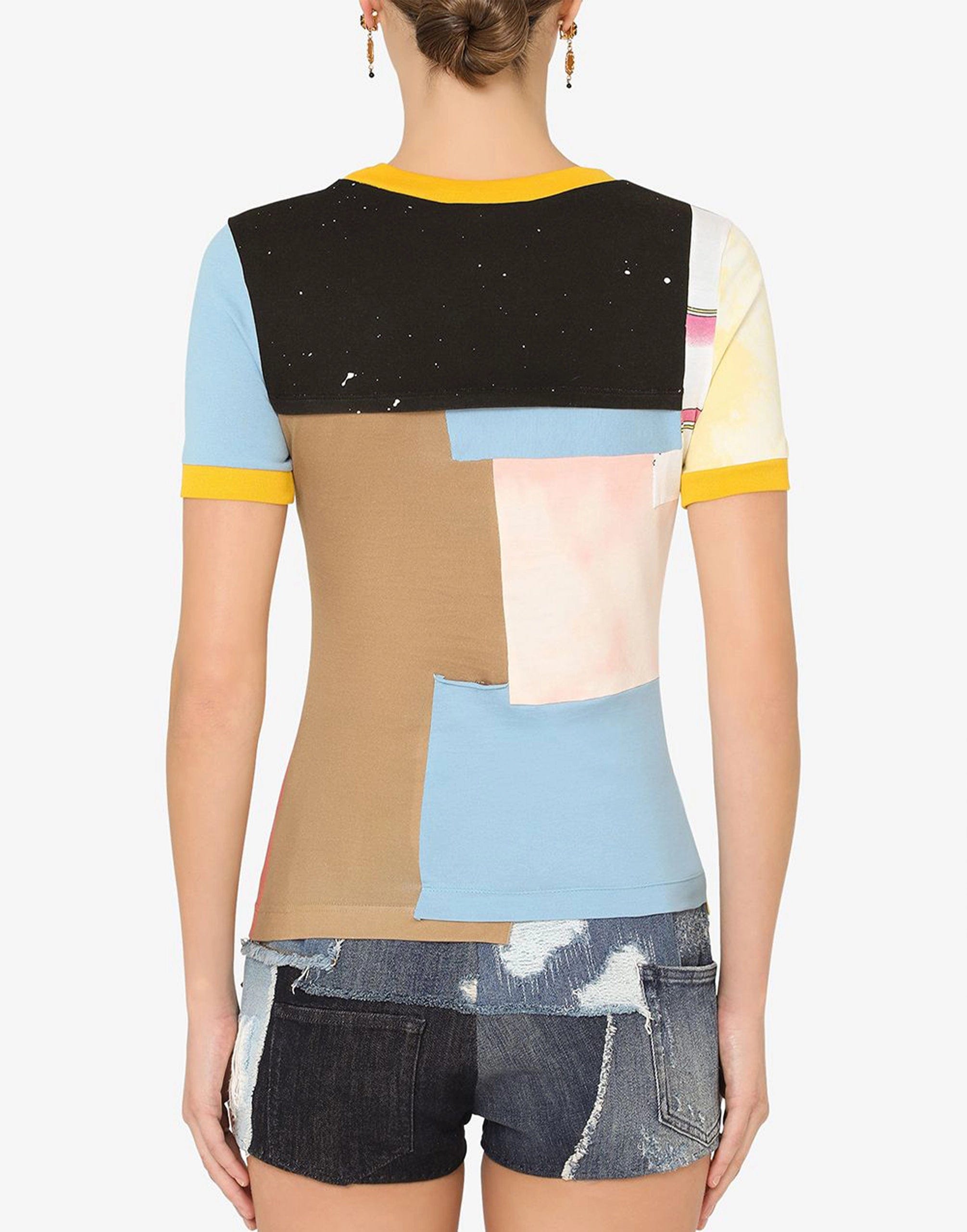 Dolce & Gabbana Patchwork Mixed Print T-Shirt