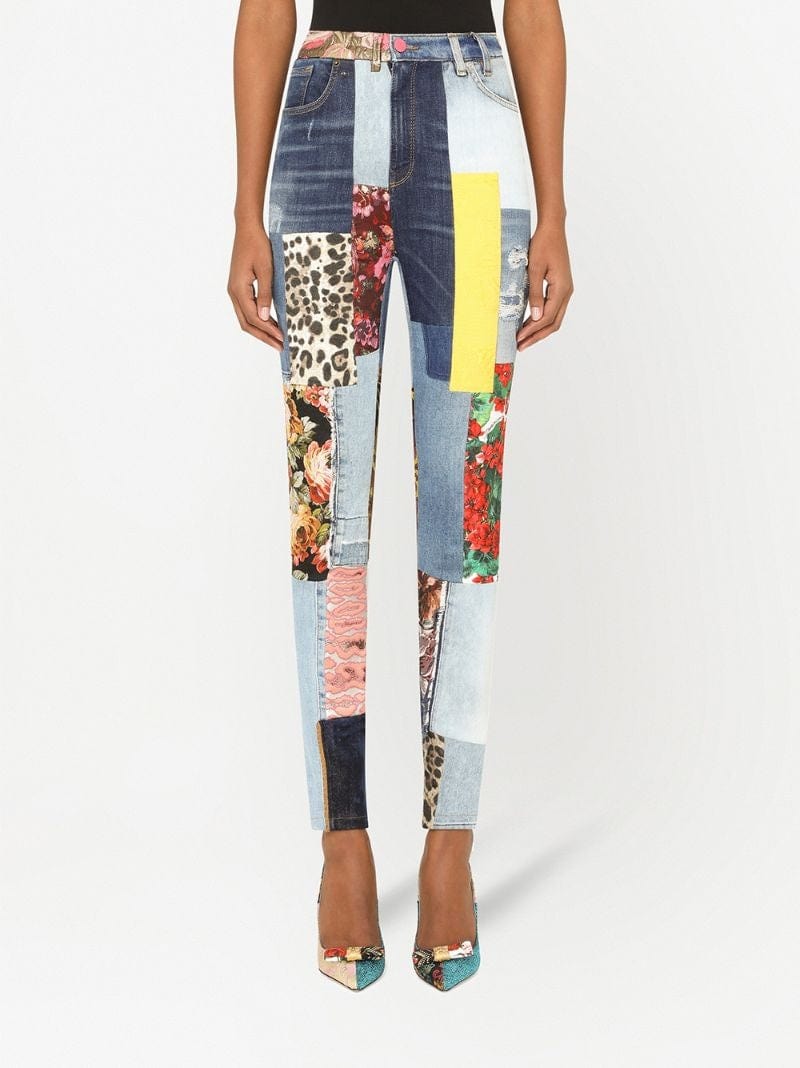 Dolce & Gabbana Patchwork Skinny Jeans