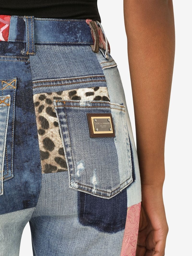 Dolce & Gabbana Patchwork Skinny Jeans