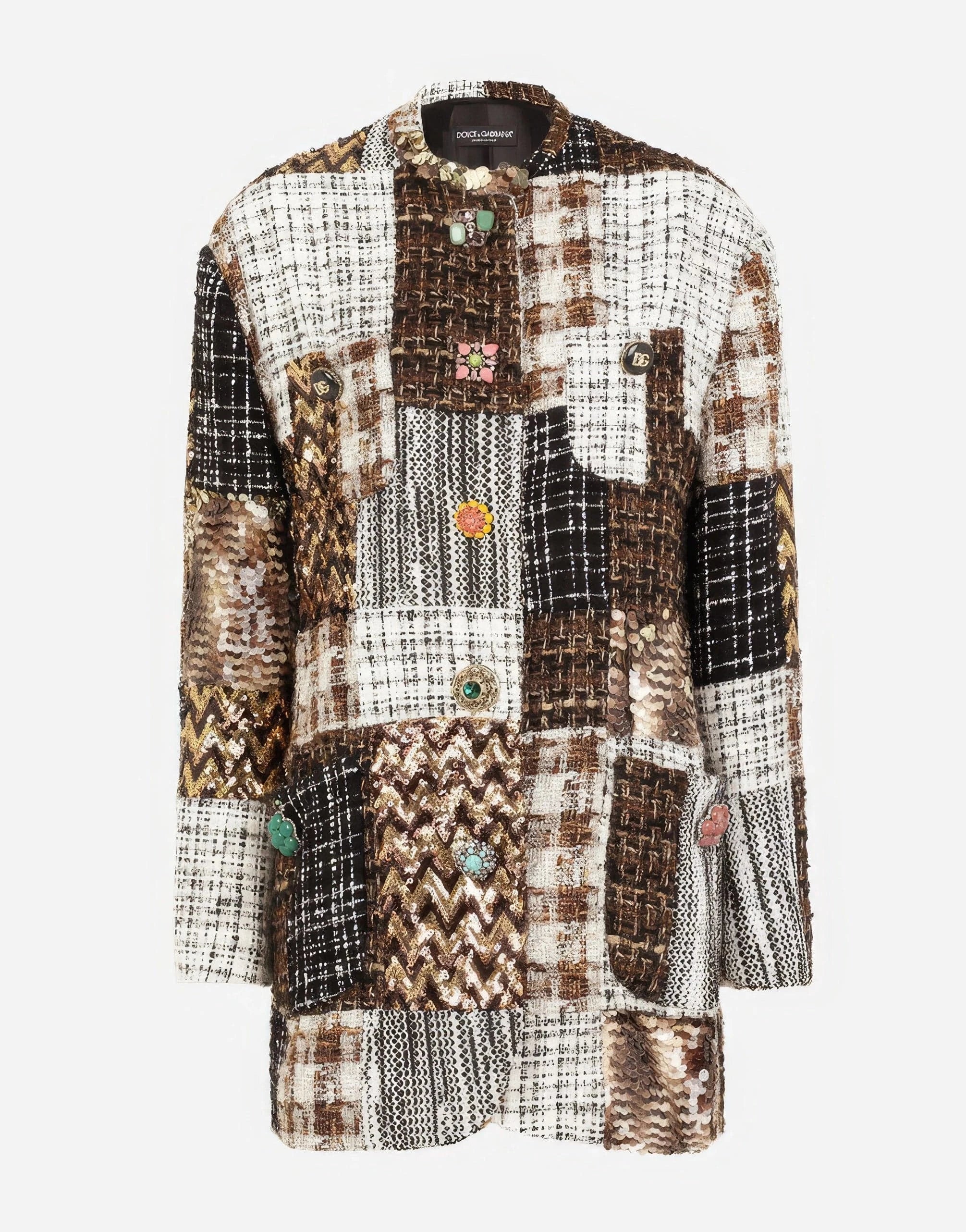 Dolce & Gabbana Patchwork Tweed Jacket