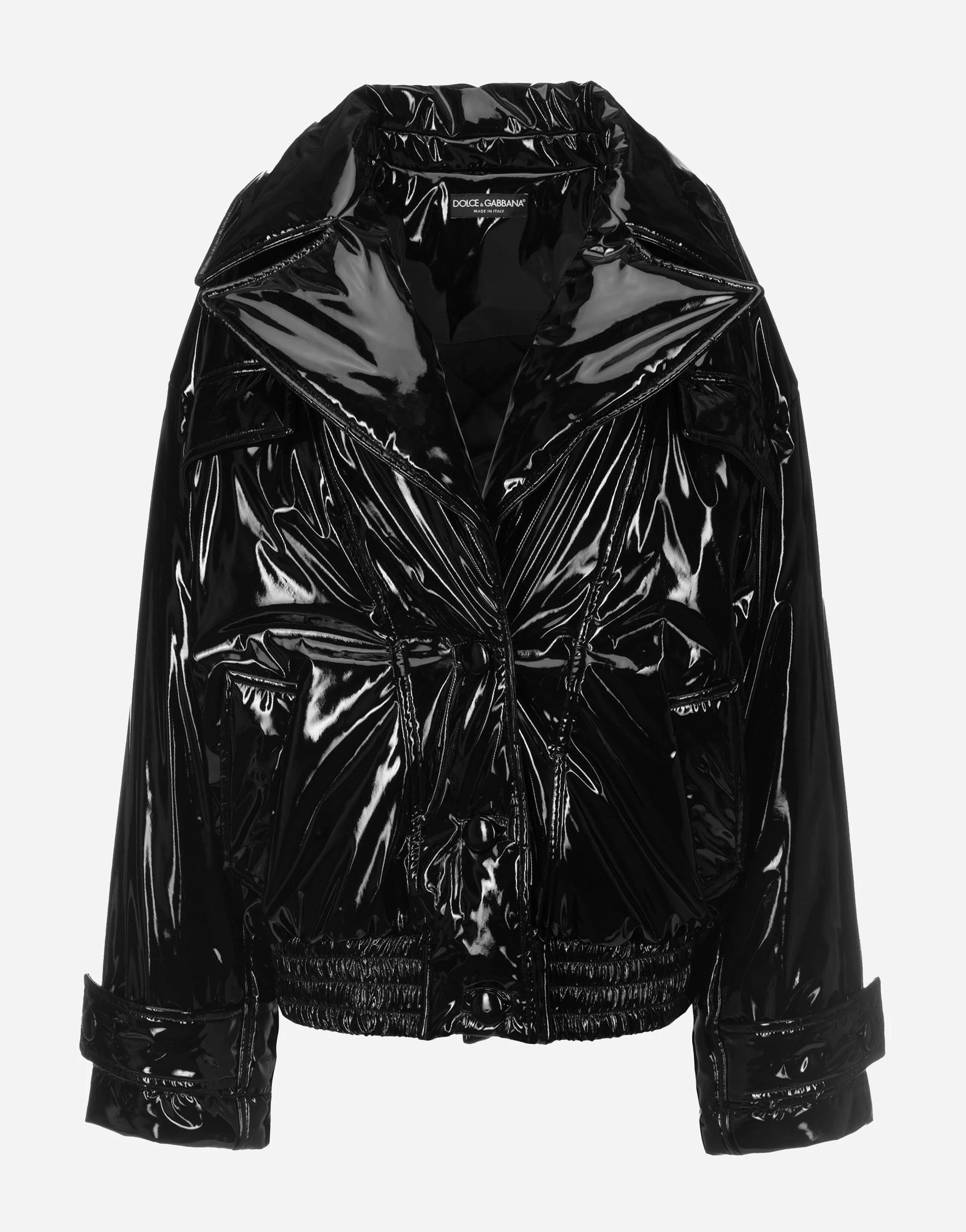 Dolce & Gabbana Patent Leather Jacket | Sendegaro