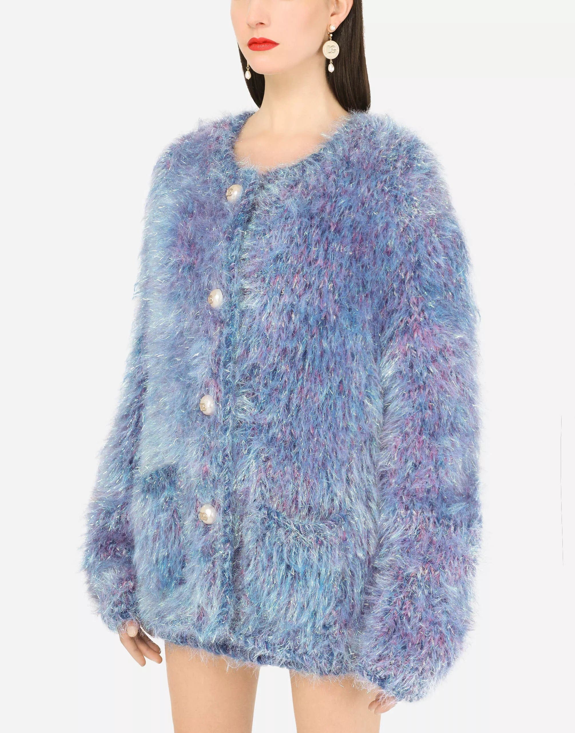 Dolce & Gabbana Pearl DG Buttons Knit Jacket