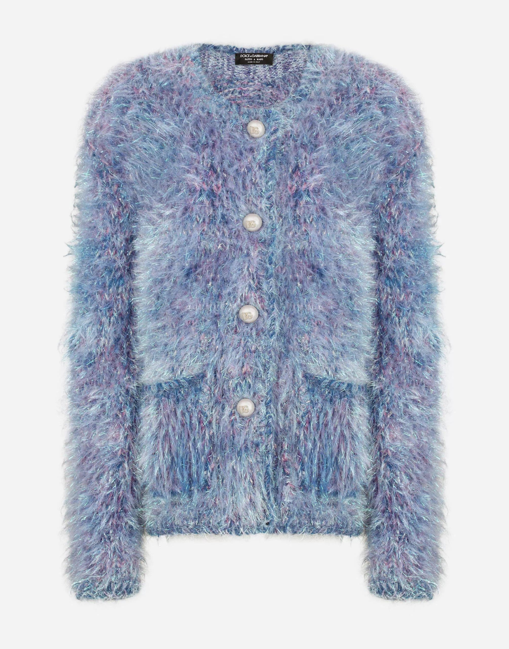 Dolce & Gabbana Pearl DG Buttons Knit Jacket