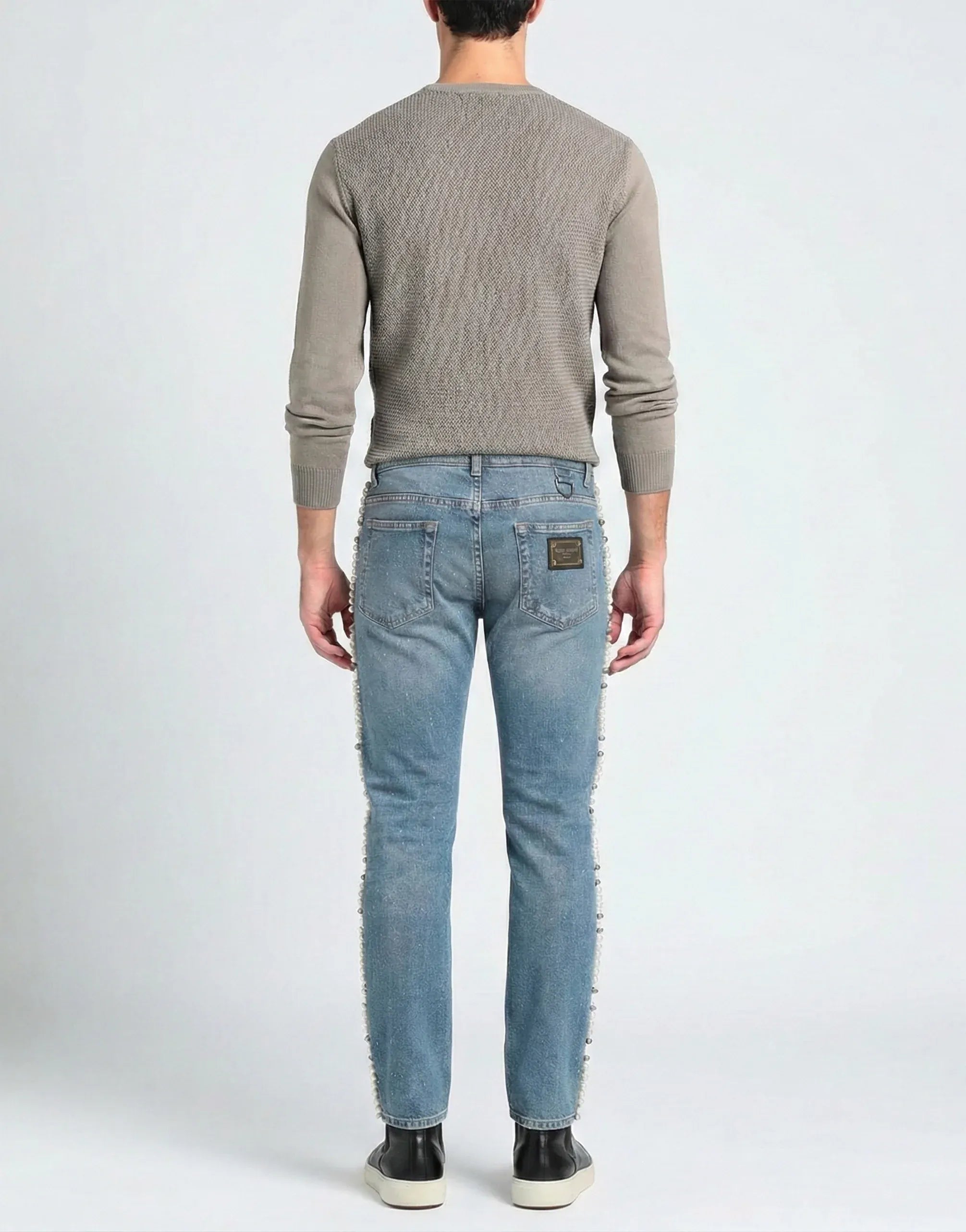 Dolce & Gabbana Pearl Embellished Jeans