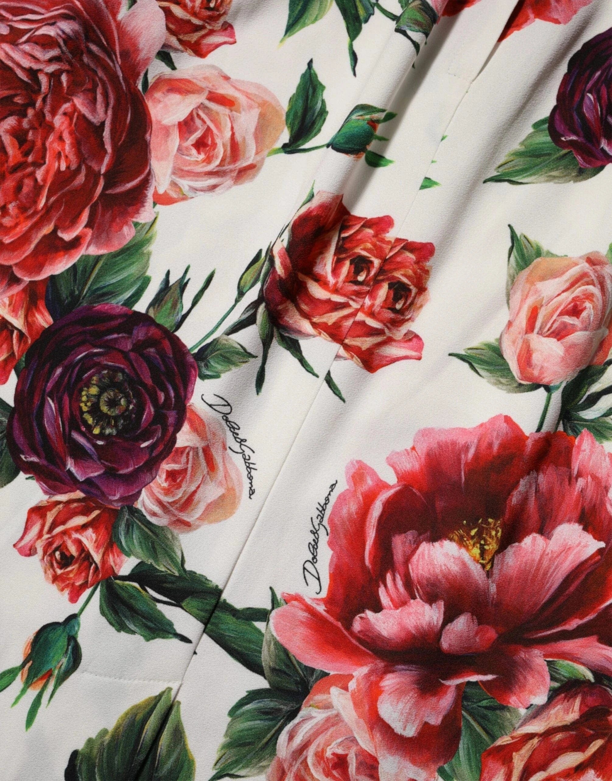 Dolce & Gabbana Peony-Print Sheath Dress