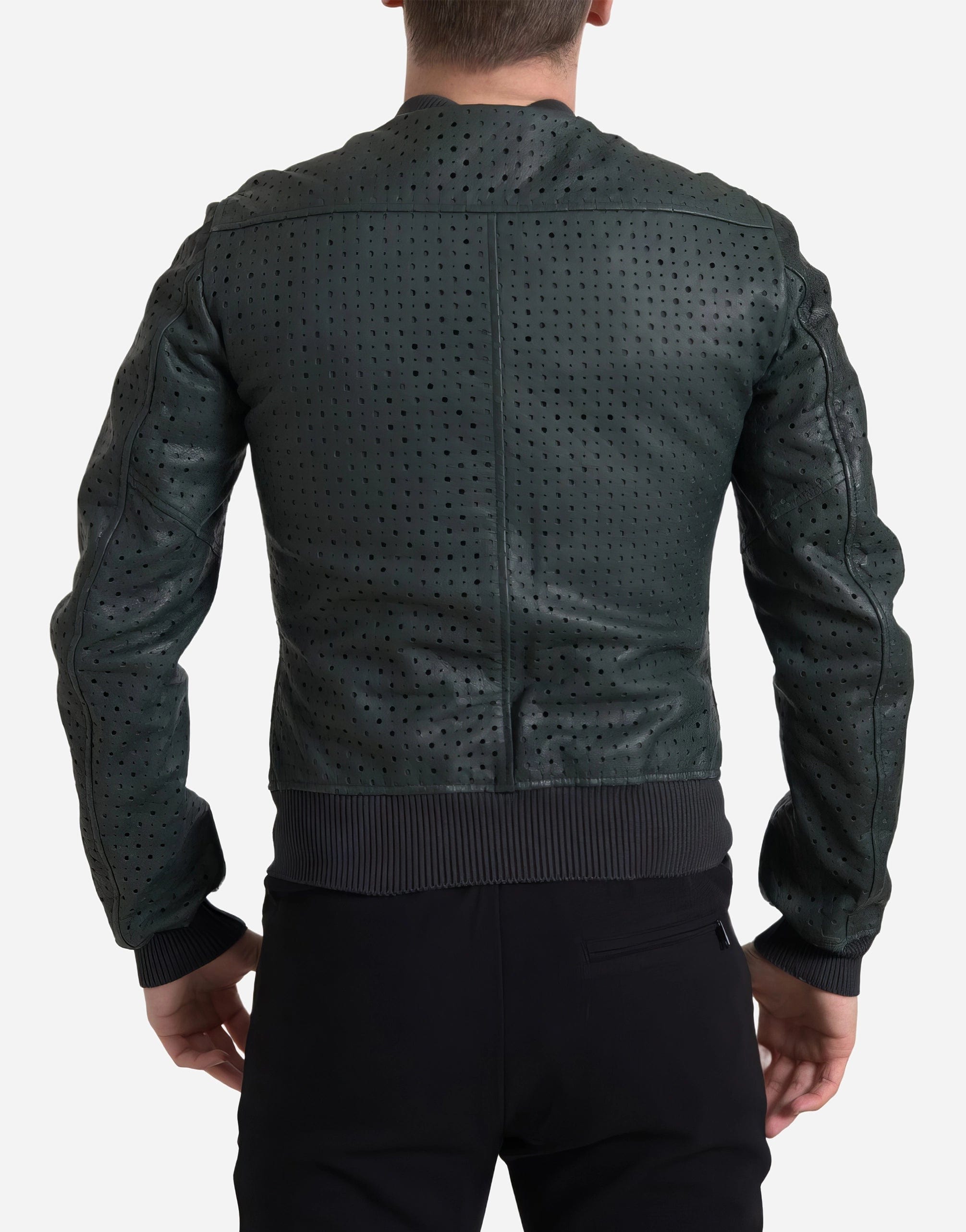 Dolce & Gabbana Perforated Bomber Jacket