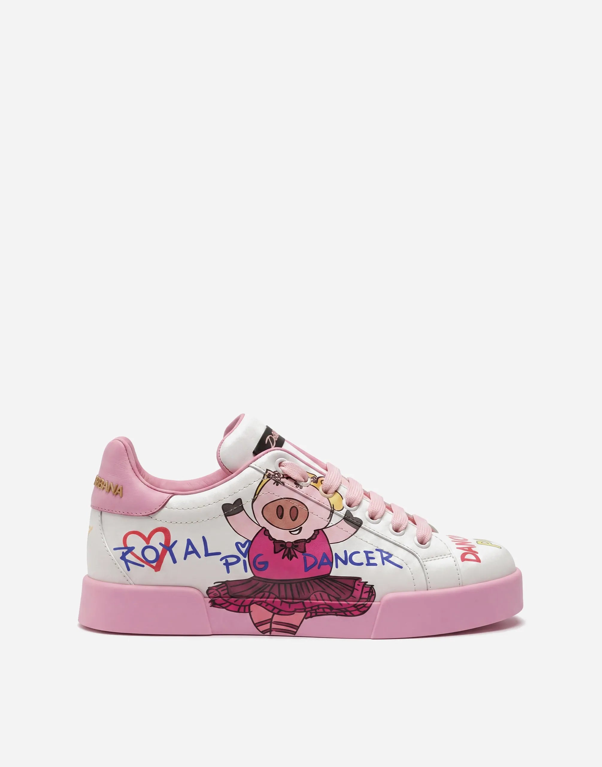 Dolce & Gabbana Dolce & Gabbana Pig-Print Portofino Sneakers