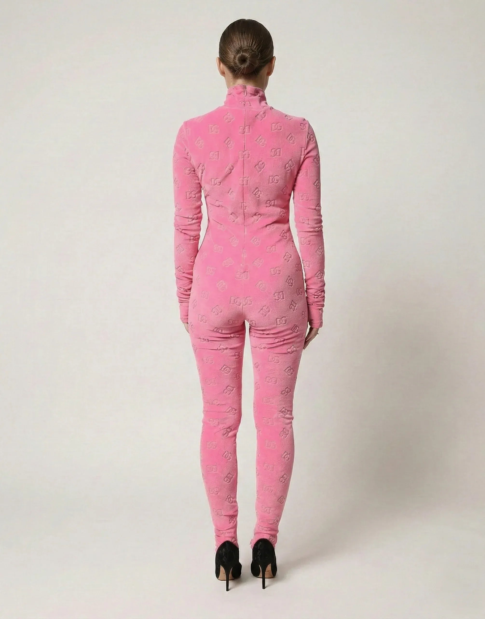 Dolce & Gabbana Pink DG Monogram Jumpsuit