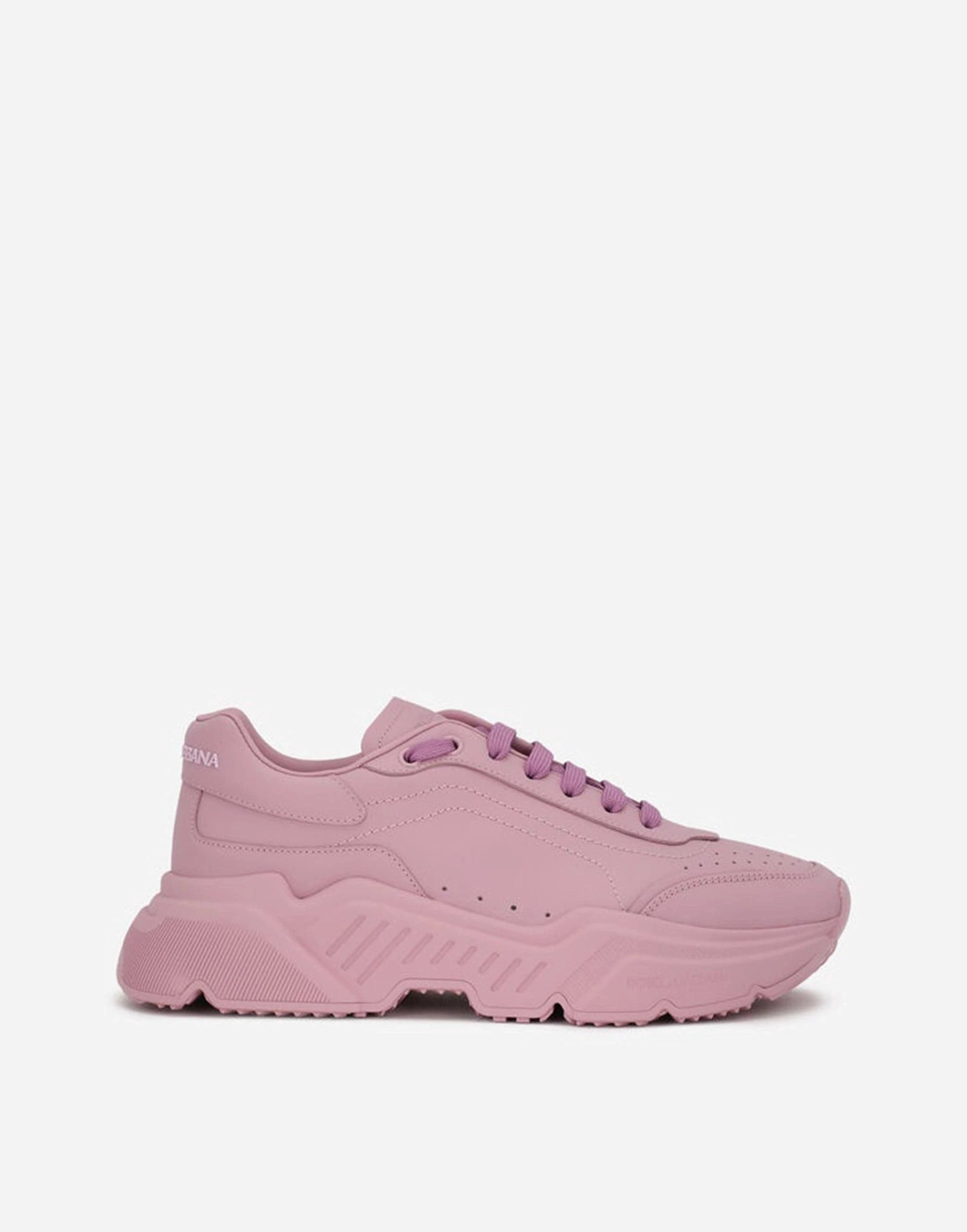 Dolce & Gabbana Pink Leather Daymaster Sneakers