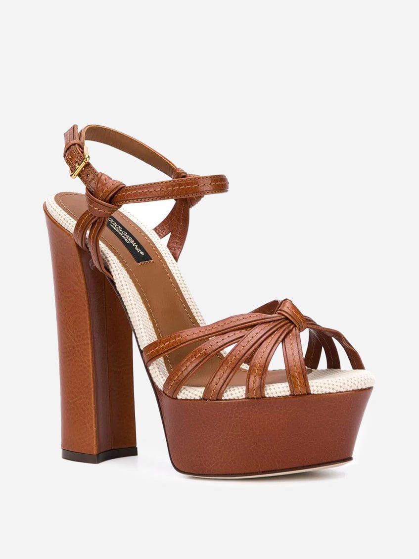 Dolce & Gabbana Platform Leather Sandals