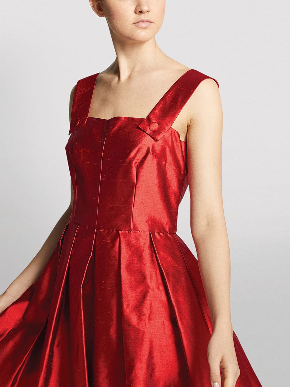 Dolce & Gabbana Pleated A-Line Silk Dress