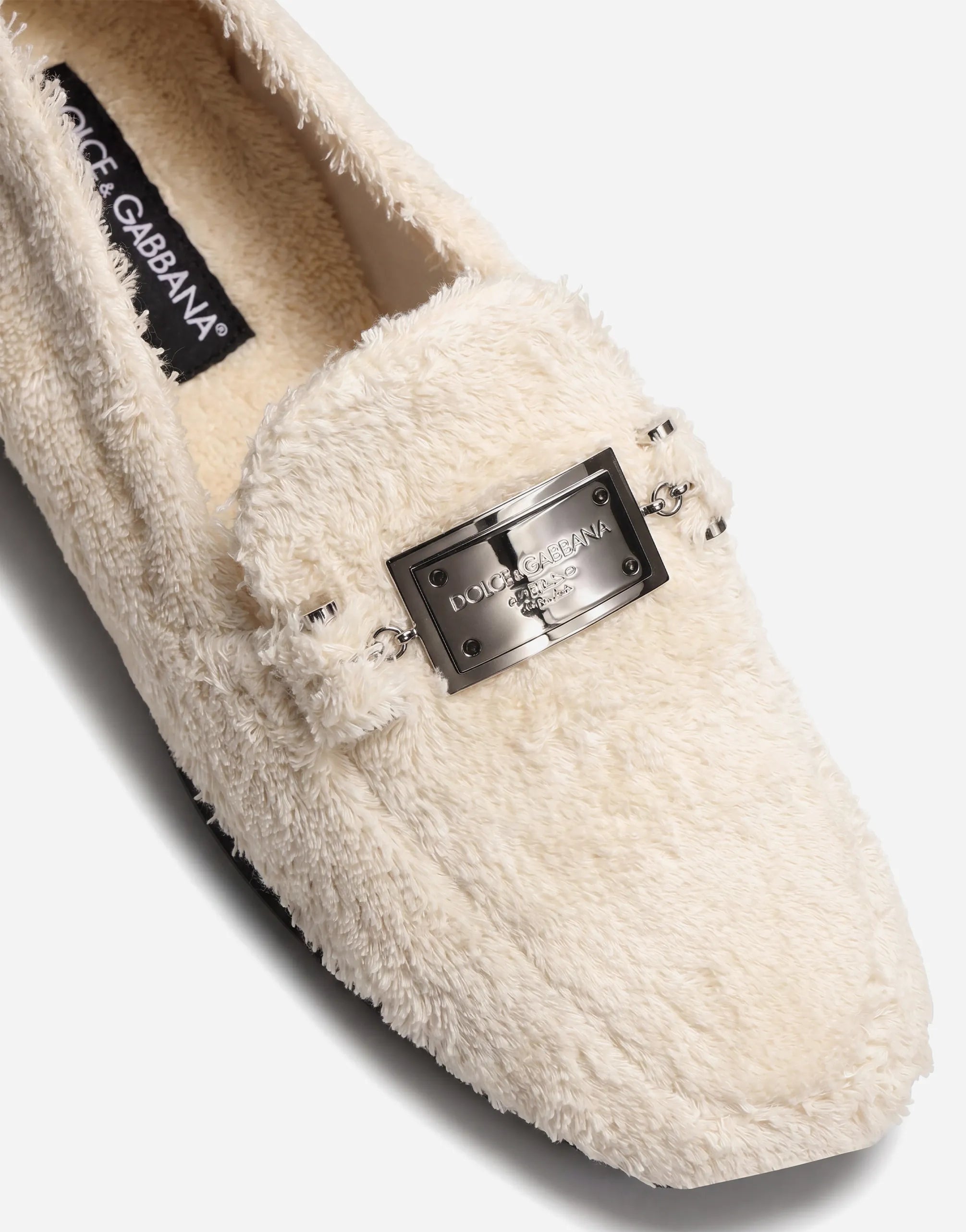 Dolce & Gabbana Dolce & Gabbana Plush Logo Plaque Loafers