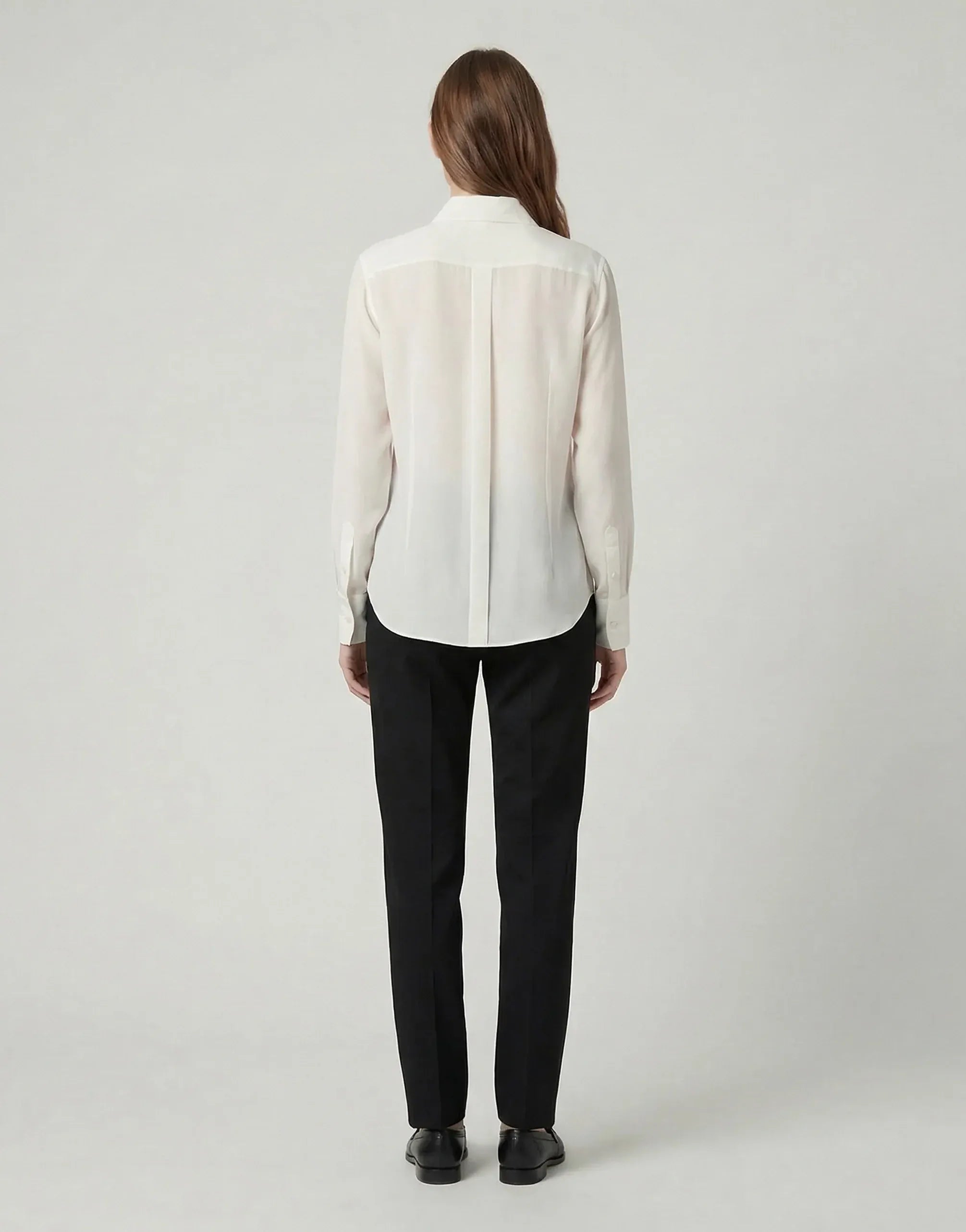 Dolce & Gabbana Point Collar Silk Shirt