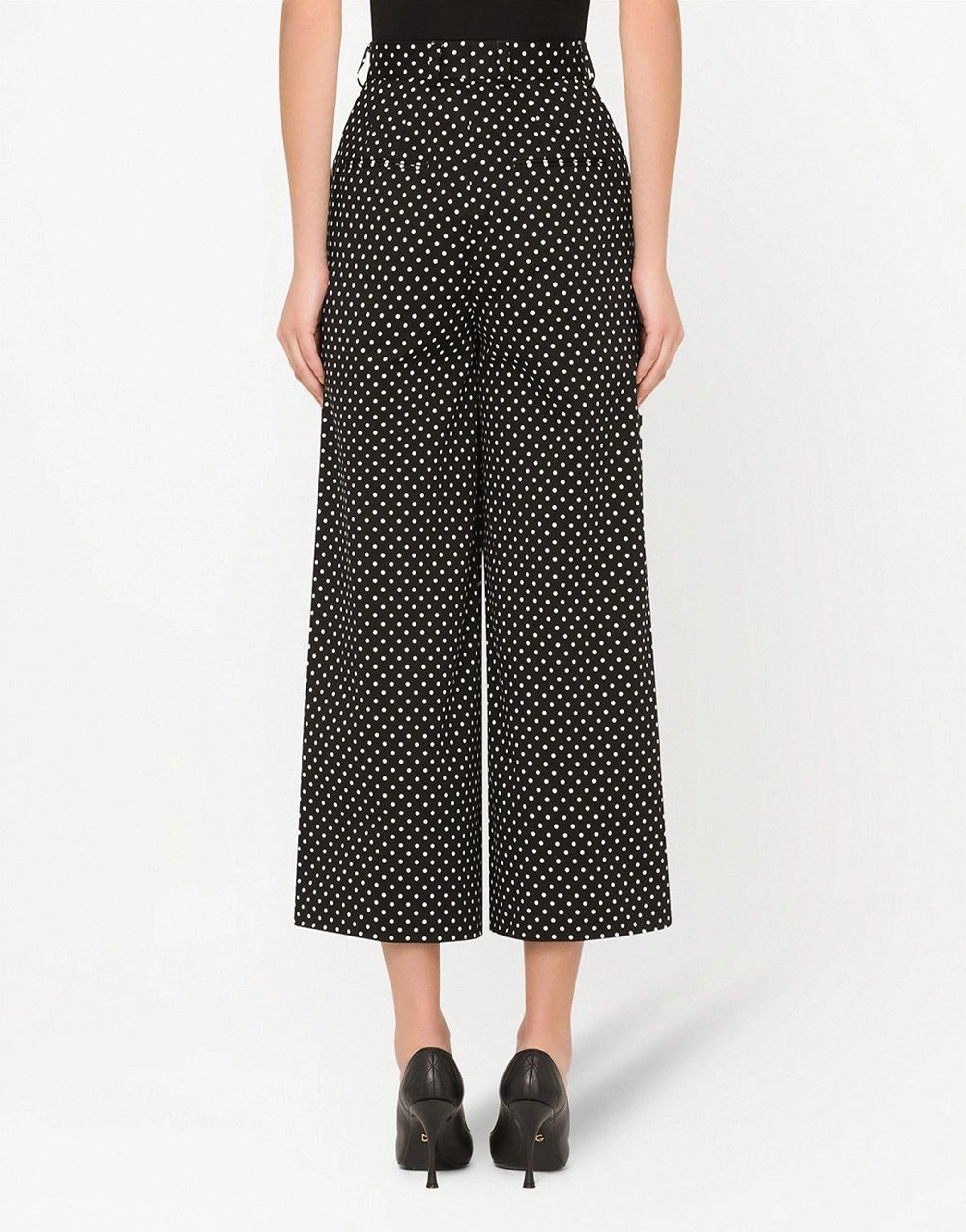 Dolce & Gabbana Multicolor Polka Dots High Waist Pants
