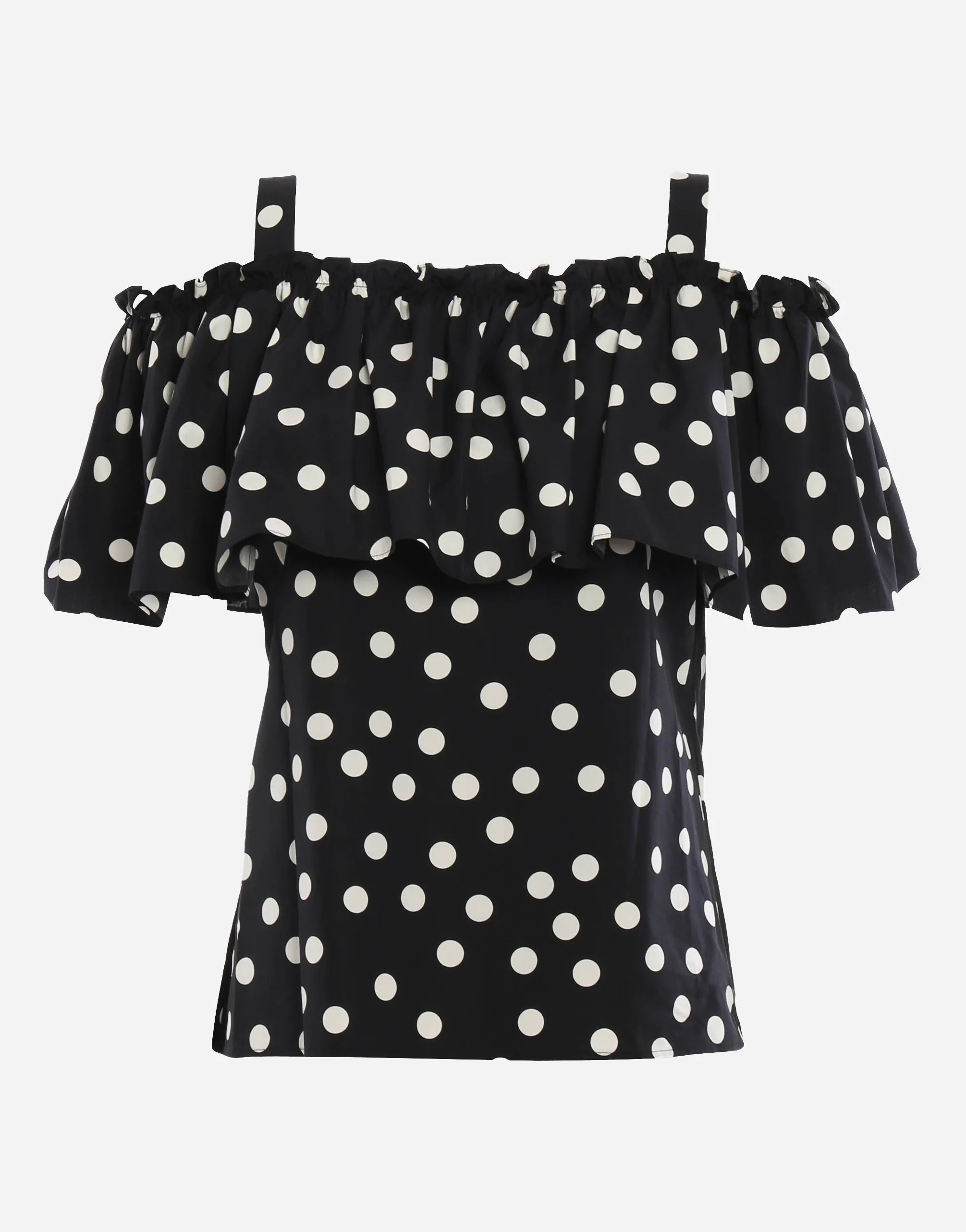 Dolce & Gabbana Polka Dot Off-Shoulder Top