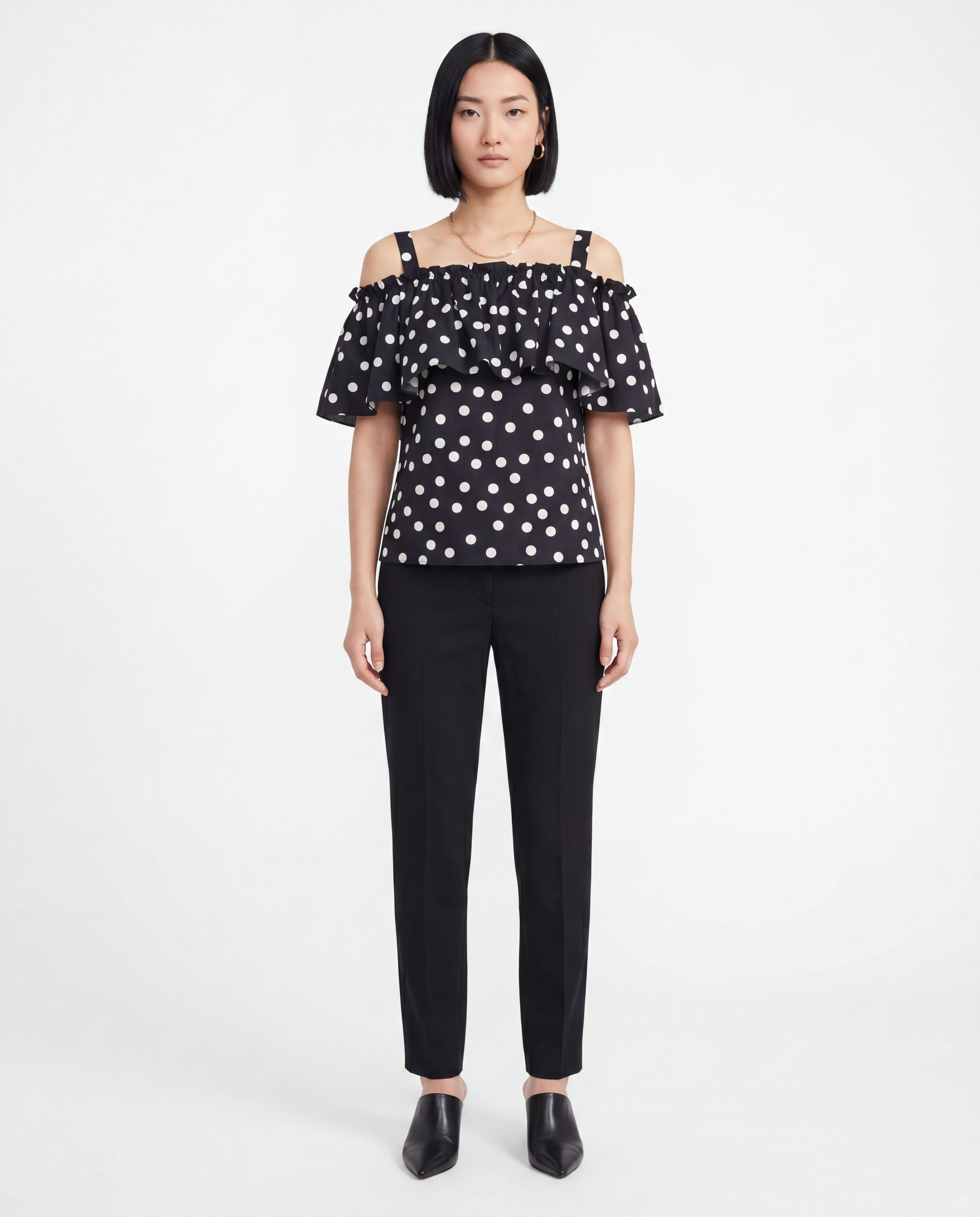 Dolce & Gabbana Polka Dot Off-Shoulder Top - alternate view