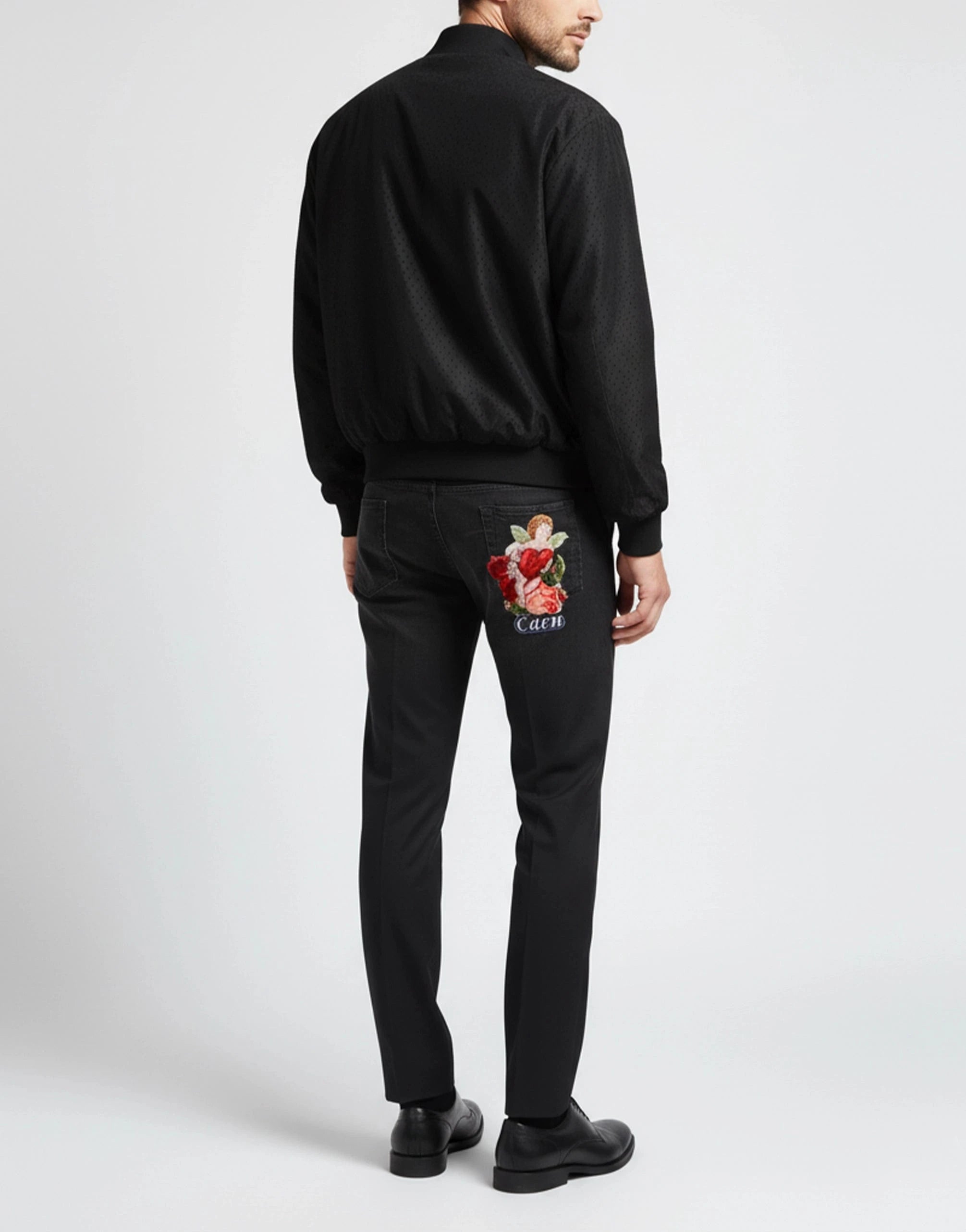 Dolce & Gabbana Polka-Dot Print Bomber Jacket