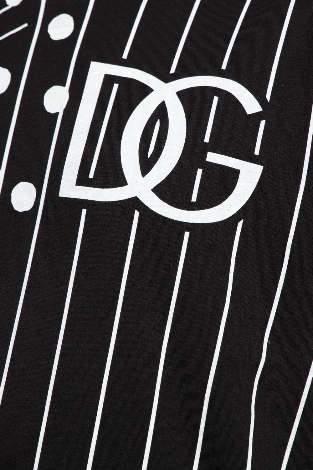 Dolce & Gabbana Polka-Dot Print Logo Cotton T-Shirt