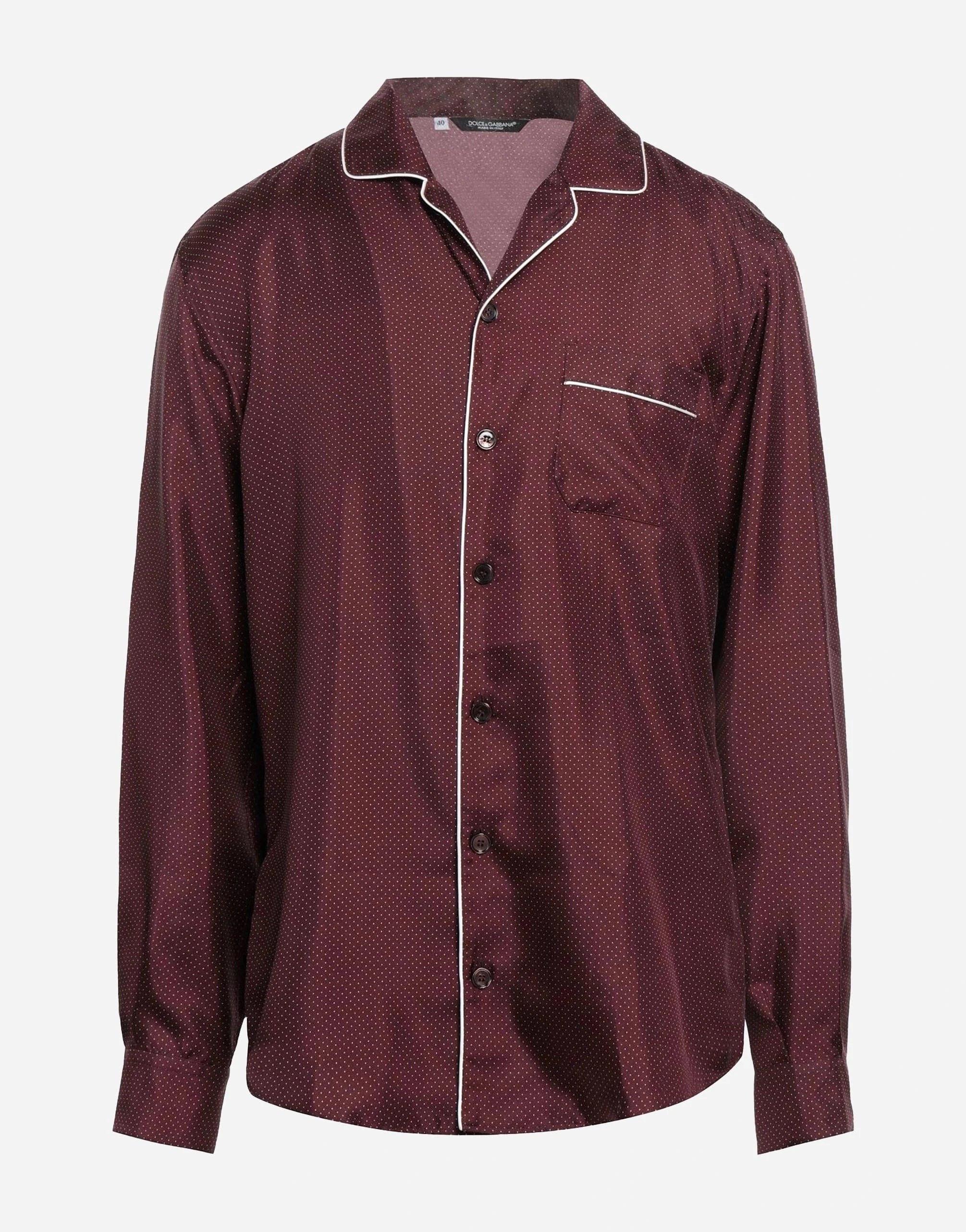 Dolce & Gabbana Polka-Dot Silk Shirt