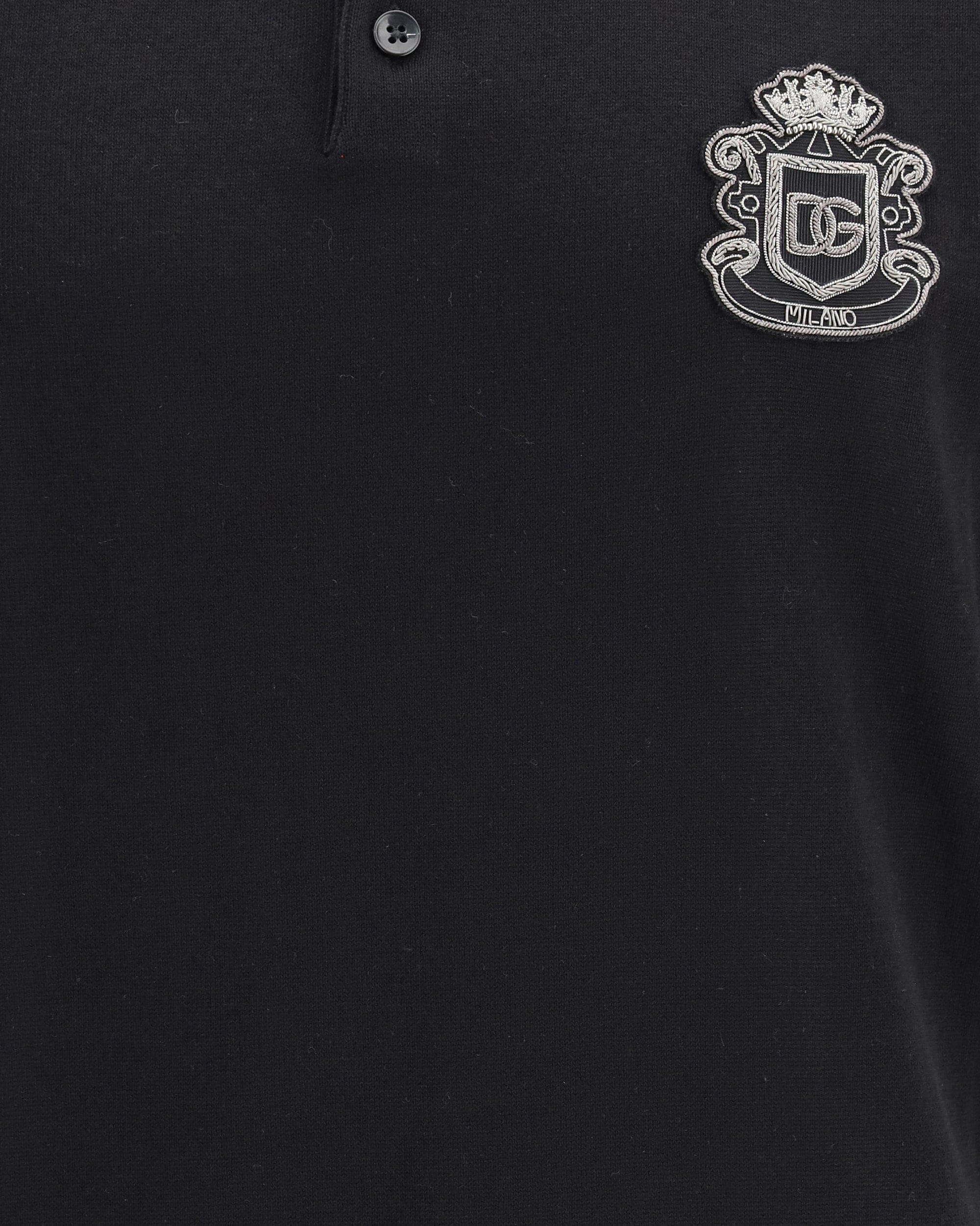 Dolce & Gabbana Polo Shirt With Embroidered Patch