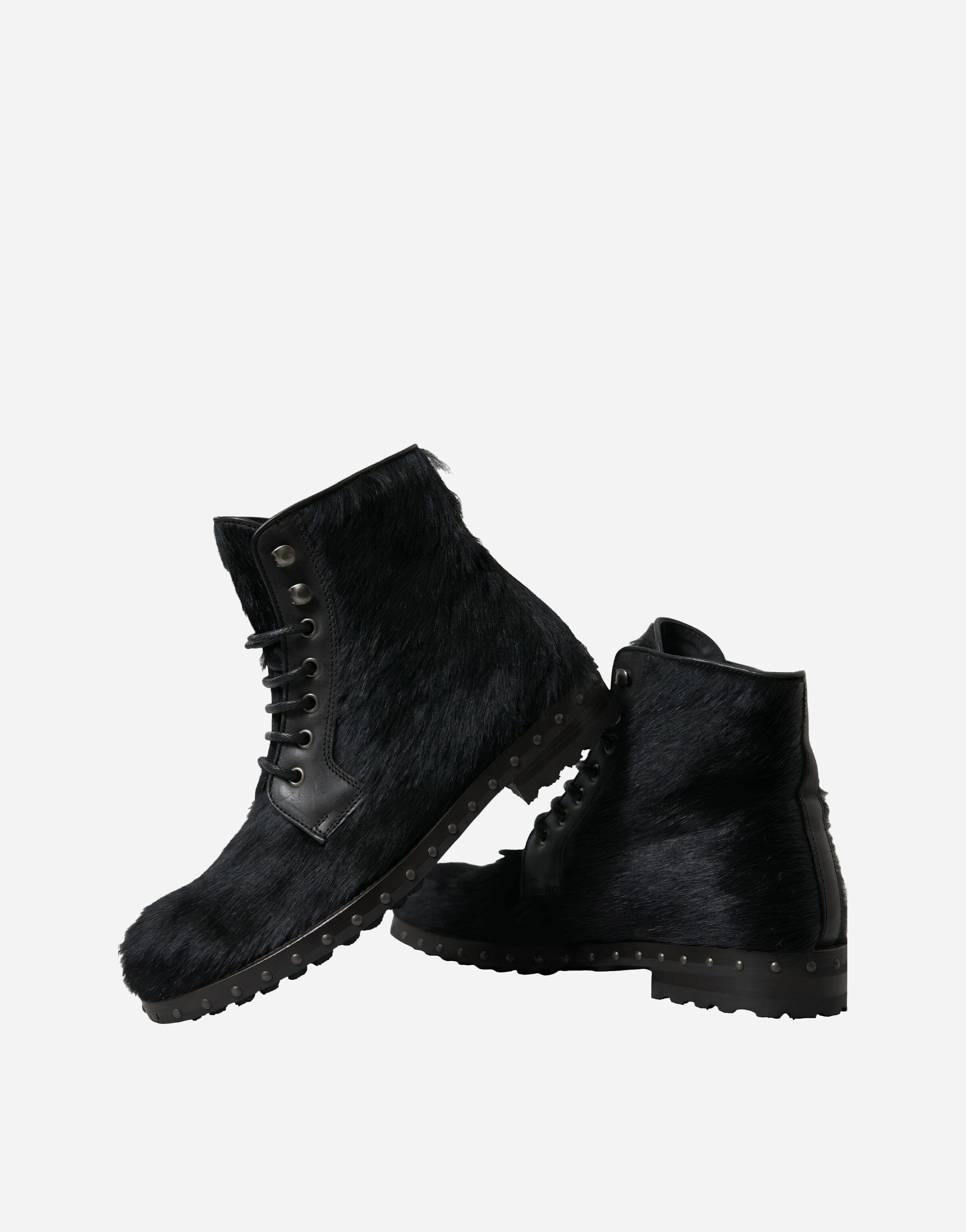 Dolce & Gabbana Pony-Style Leather Boots