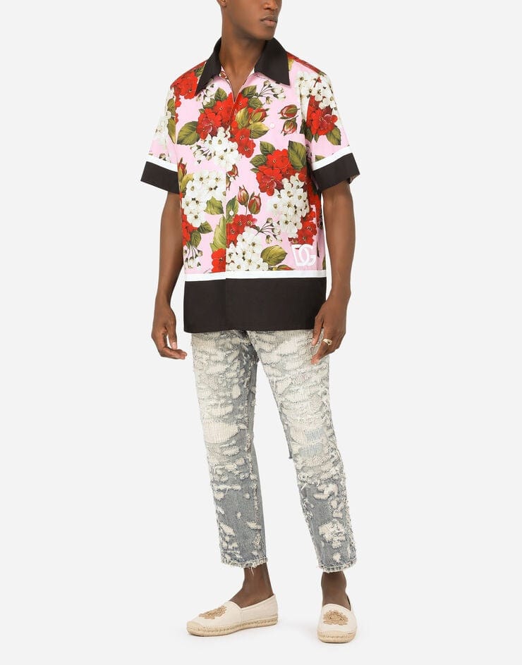 Dolce & Gabbana Poplin Hawaiian Shirt
