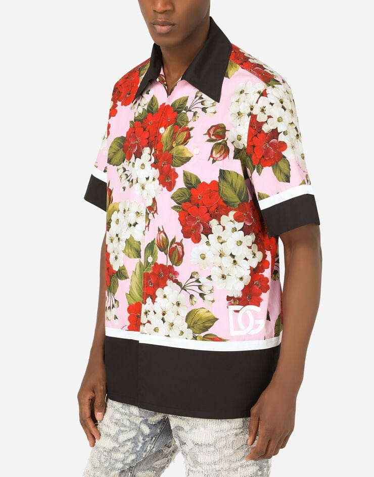 Dolce & Gabbana Poplin Hawaiian Shirt
