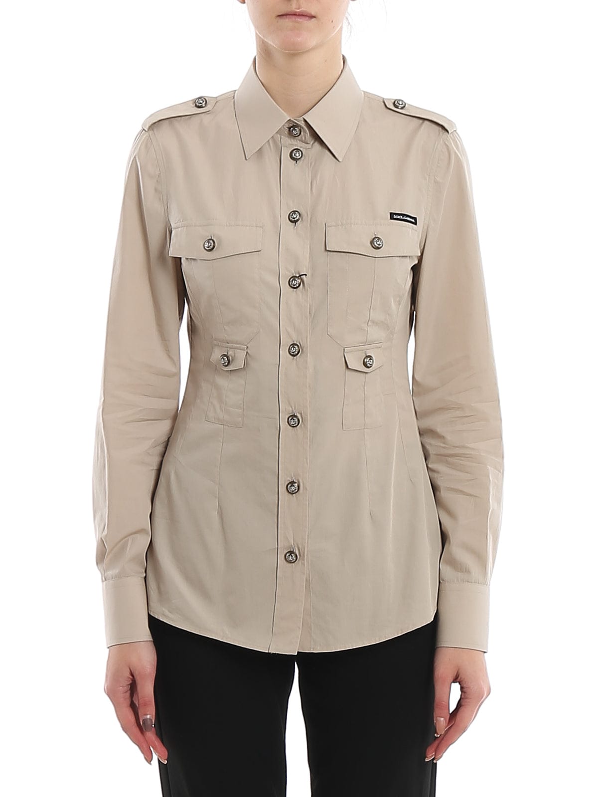 Dolce & Gabbana Poplin Safari Shirt