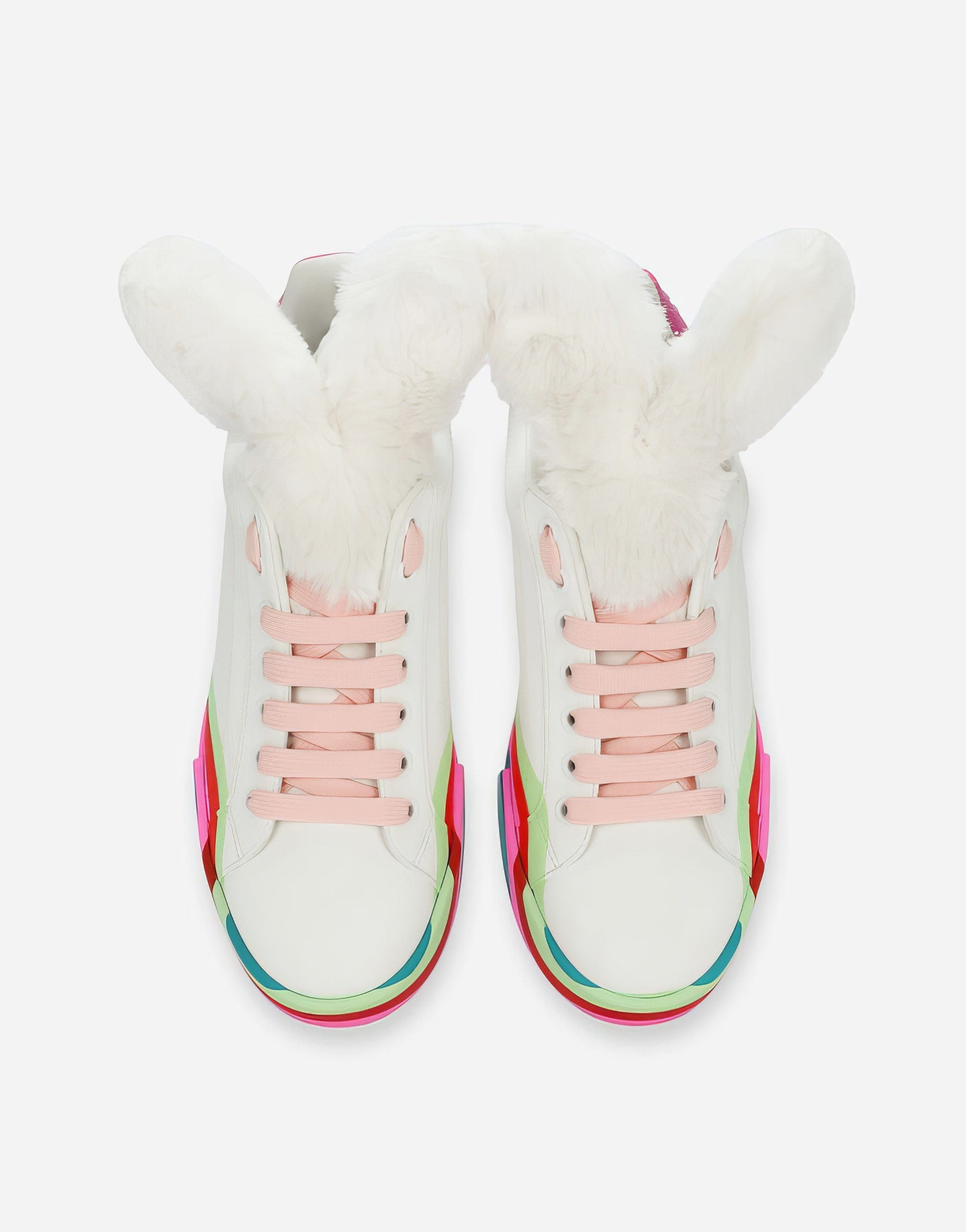 Dolce & Gabbana Portofino Bunny-Ear Sneakers