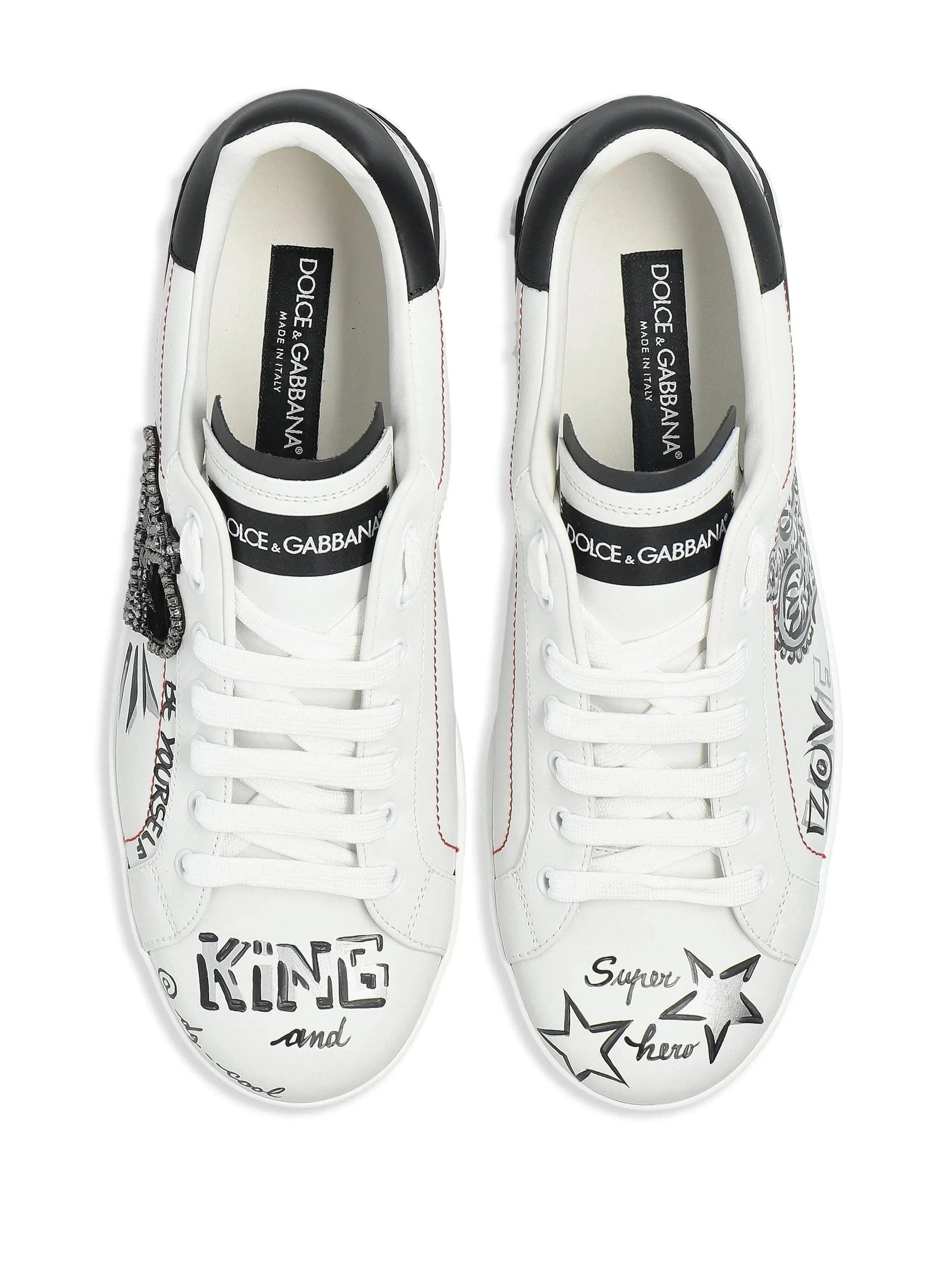 Dolce & Gabbana Portofino Crown-Patch Sneakers