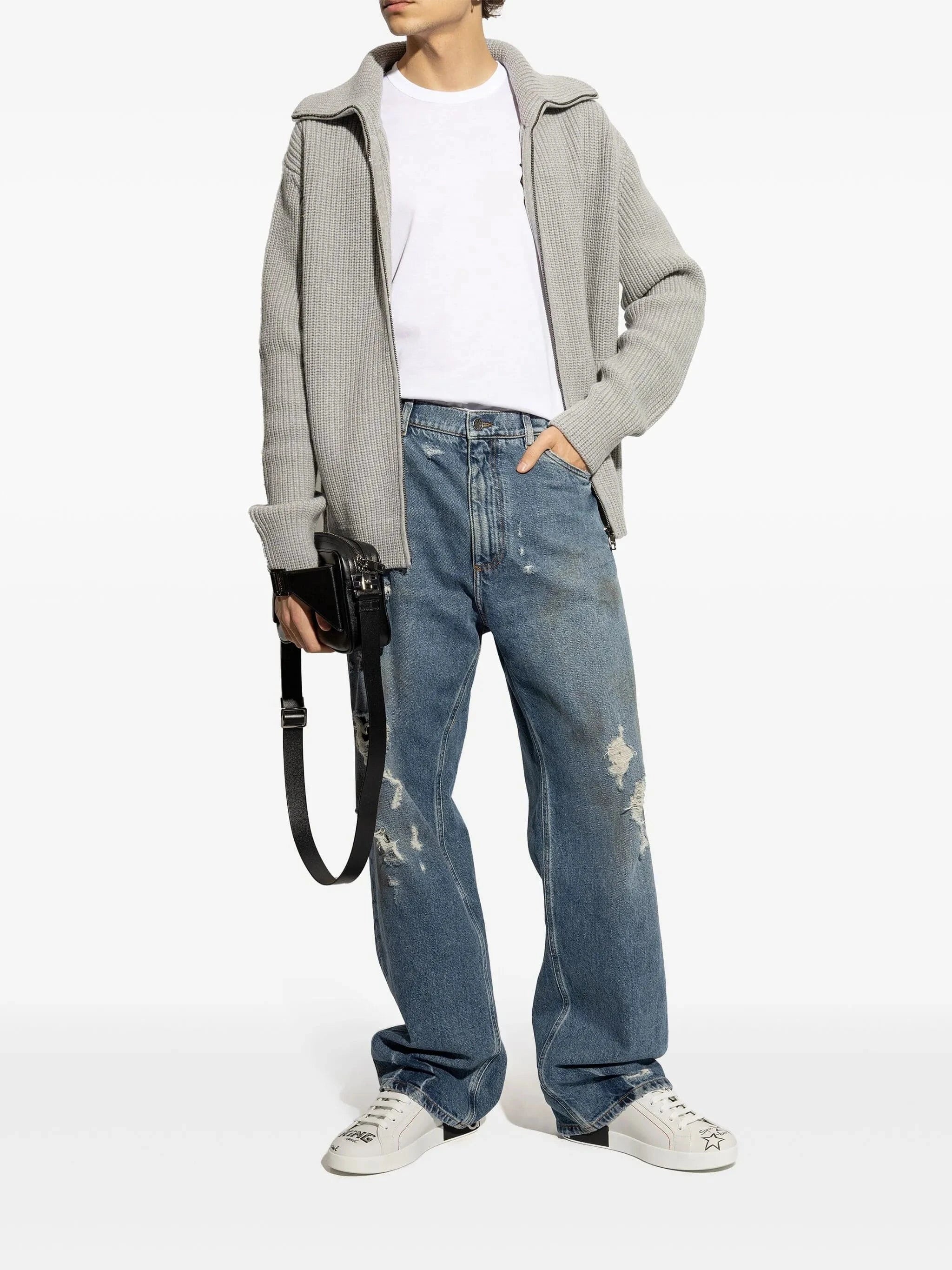 Dolce & Gabbana Portofino Crown-Patch Sneakers