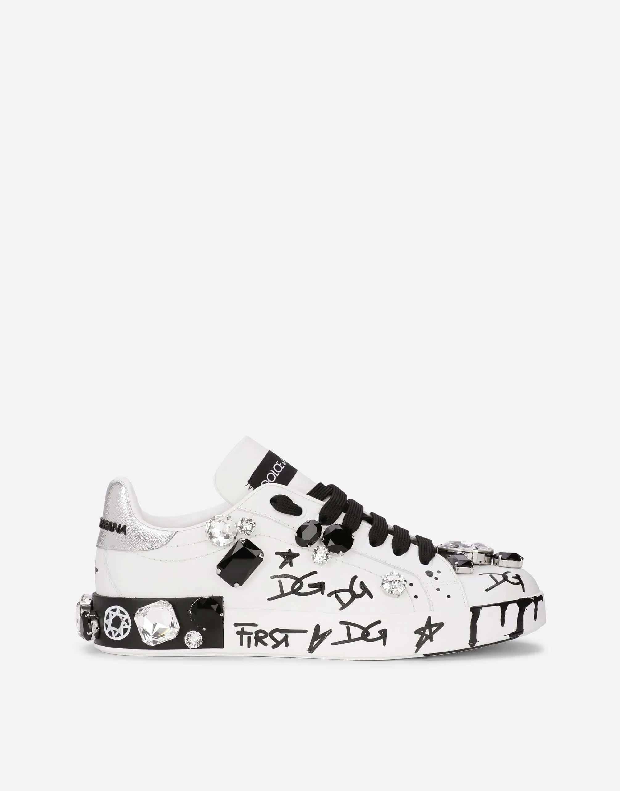 Dolce & Gabbana Portofino Crystal-Embellished Sneakers