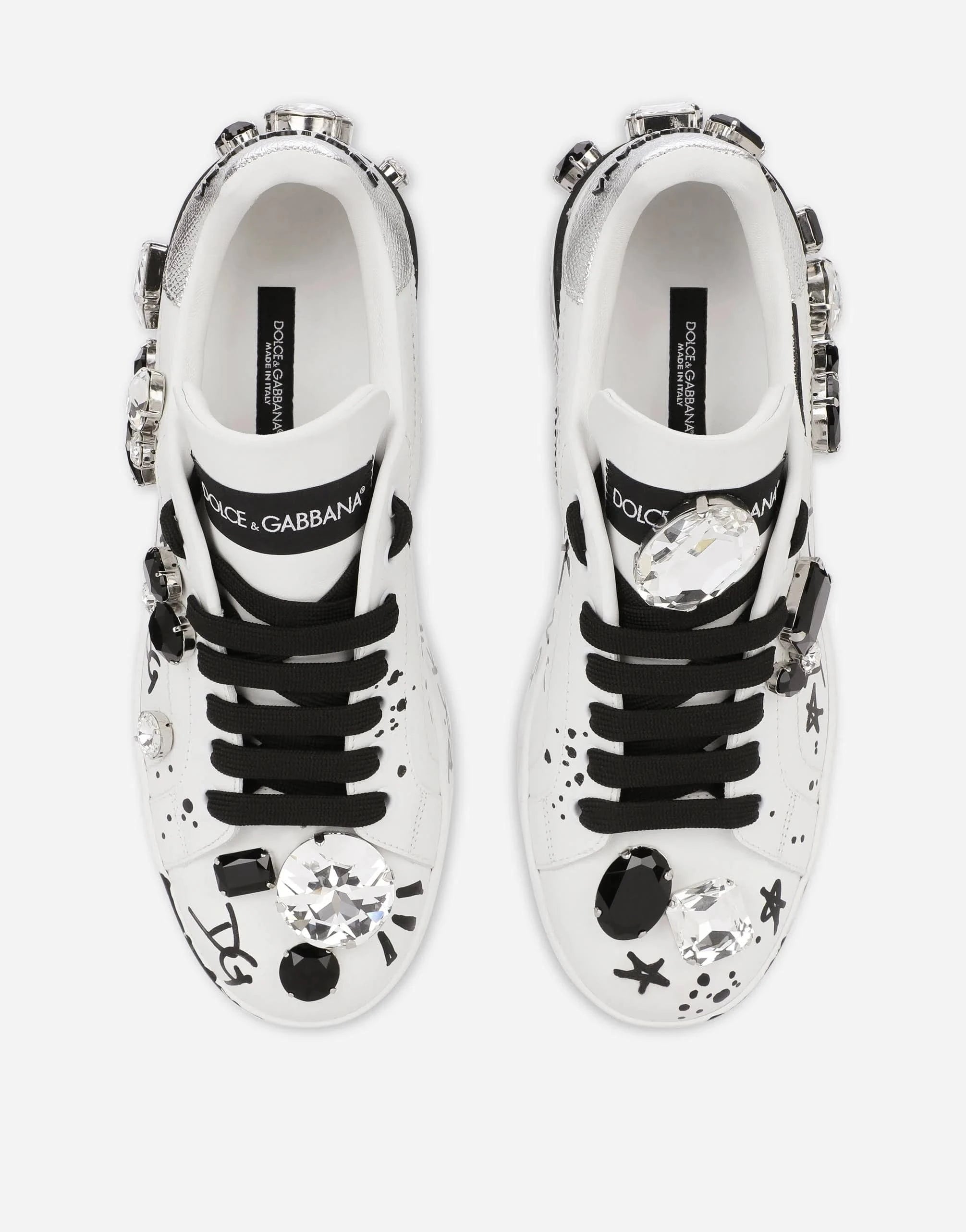 Dolce & Gabbana Portofino Crystal-Embellished Sneakers