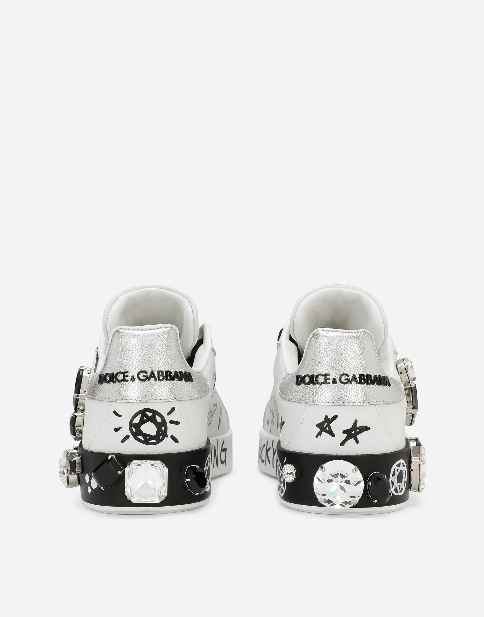 Dolce & Gabbana Portofino Crystal-Embellished Sneakers
