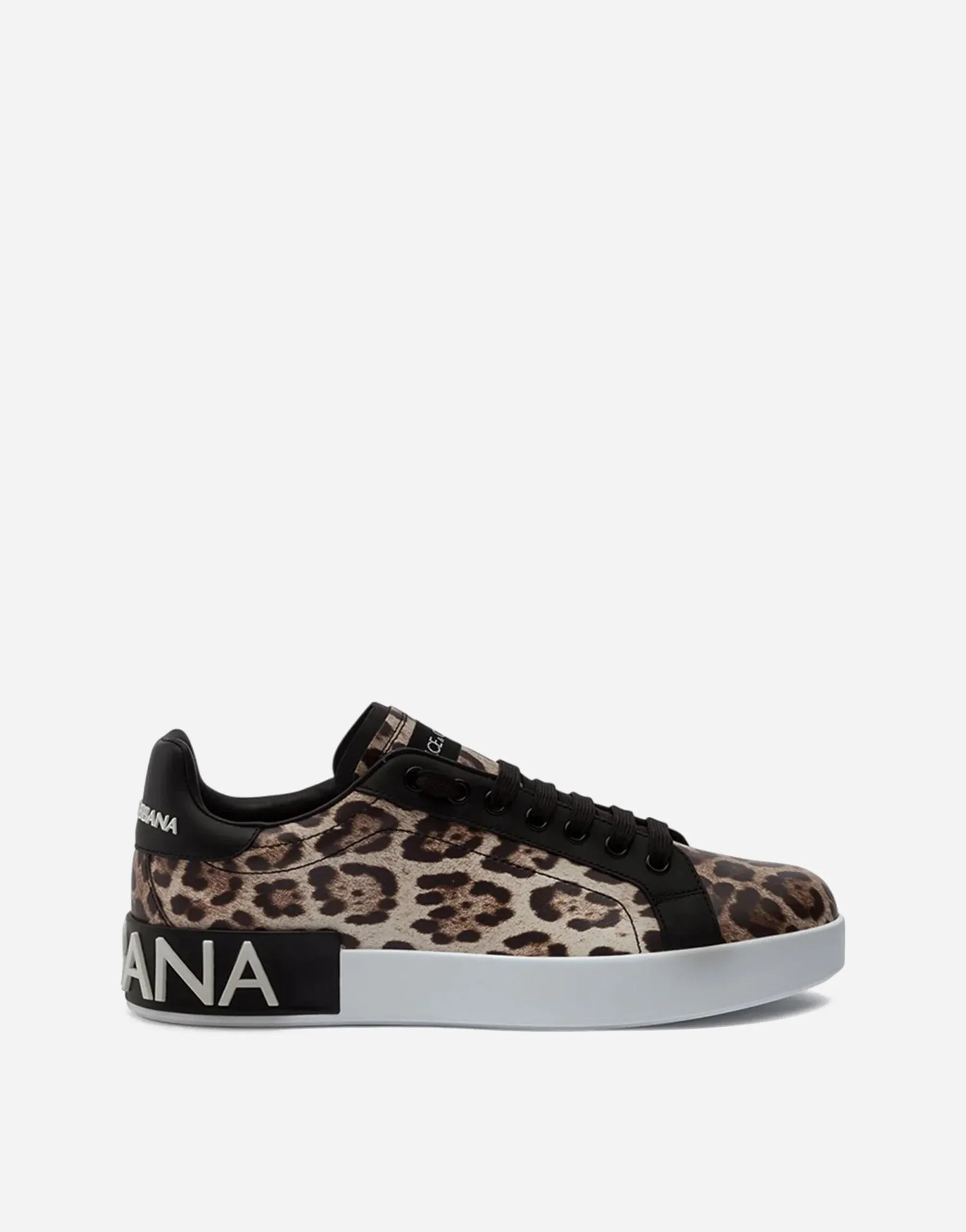 Dolce & Gabbana Portofino Leopard-Print Sneakers