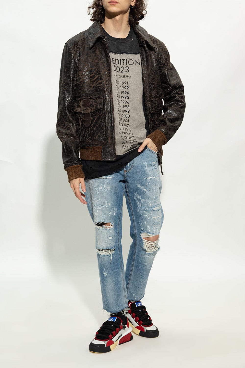 Dolce & Gabbana Portofino 多色運動鞋