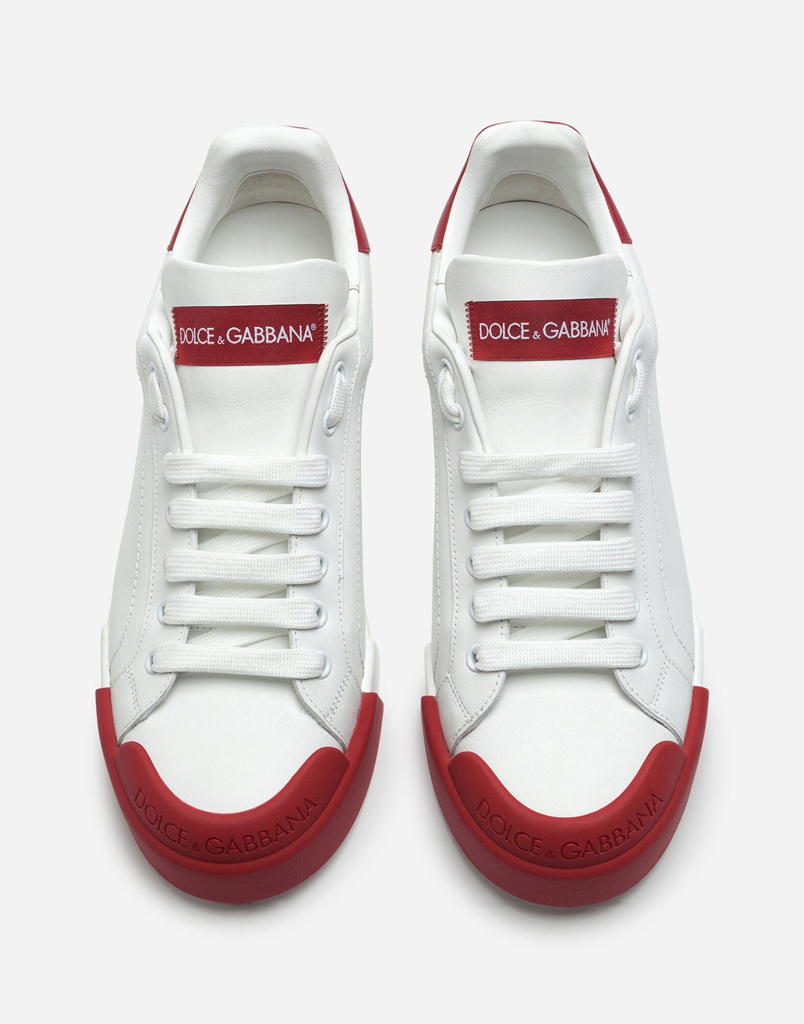 Dolce & Gabbana Portofino sneakers in nappa leather and rubber toe-cap
