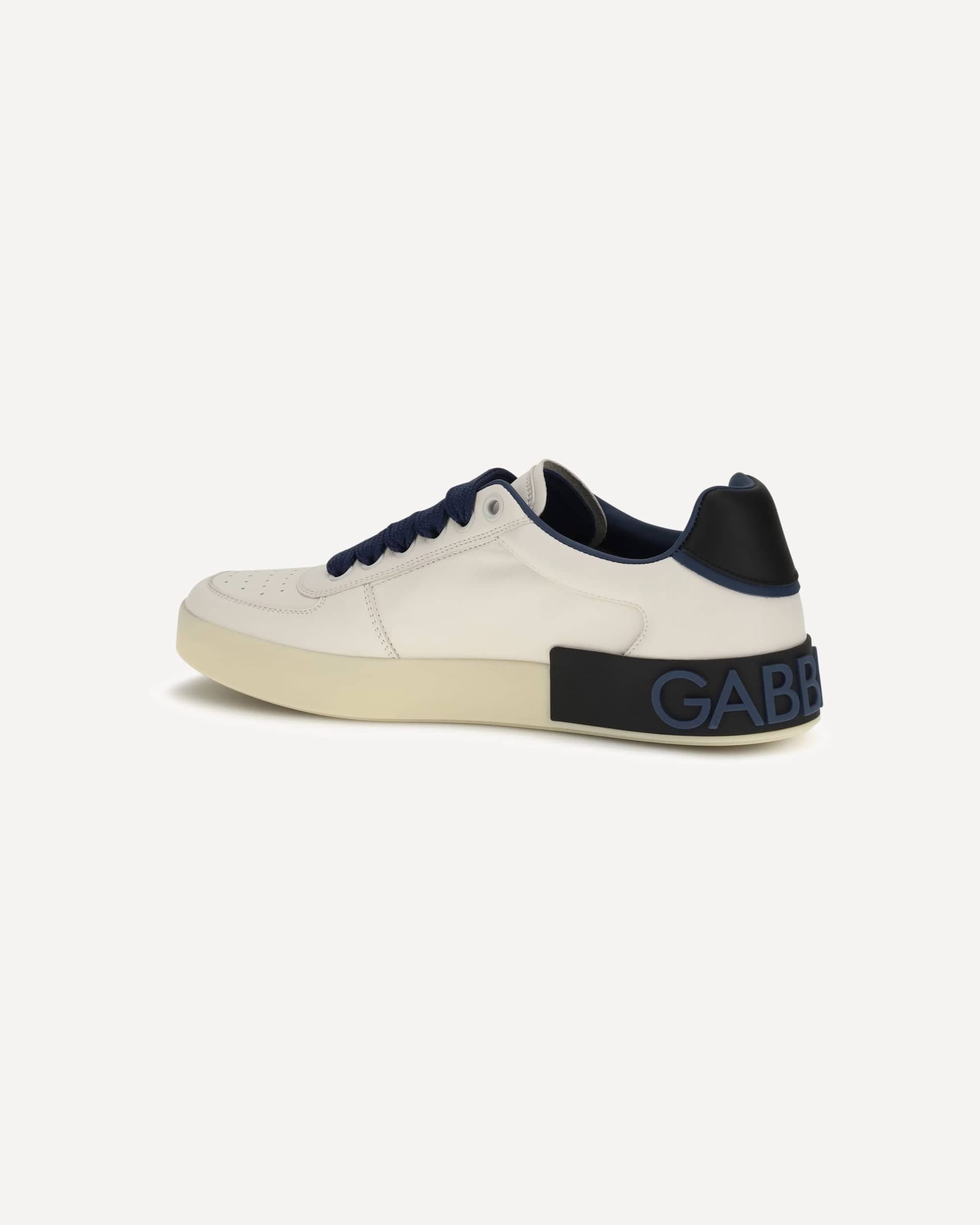 Dolce & Gabbana Portofino Sneakers Hammered Leather