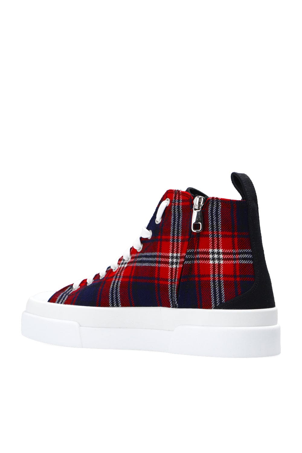Dolce & Gabbana Portofino Tartan-Print Sneakers